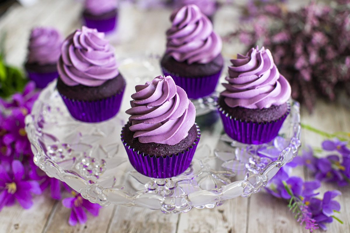 Light Purple Cupcakes Wallpapers