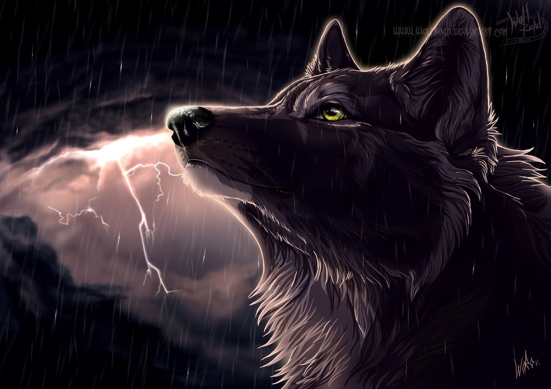 Lightning Wolf Wallpapers