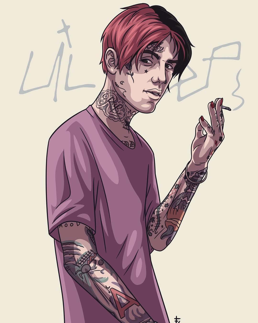 Lil Peep Cartoon Wallpapers