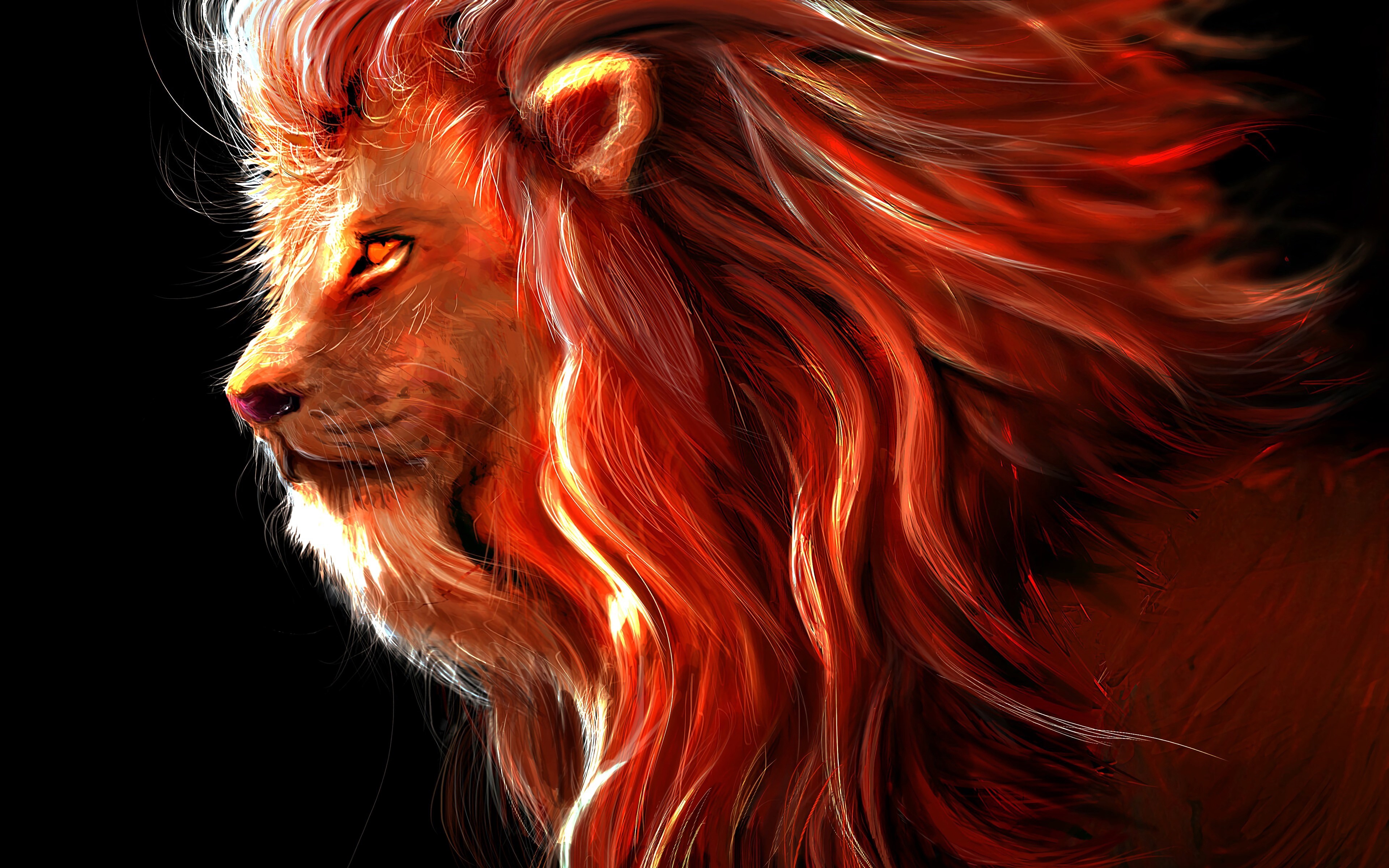 Lion Black Wallpapers