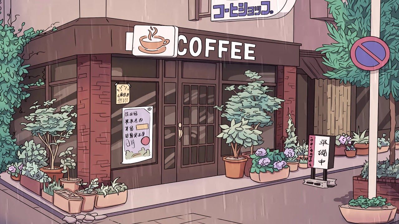 Lofi Cafe Wallpapers