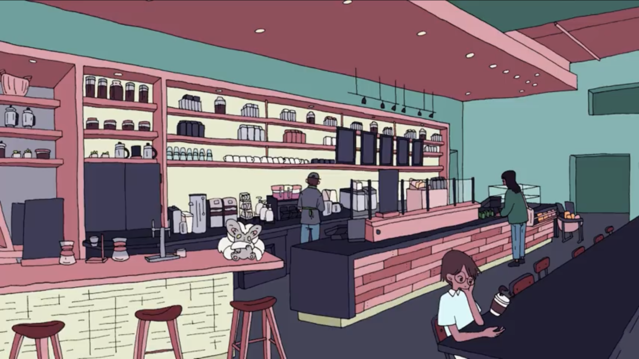 Lofi Cafe Wallpapers