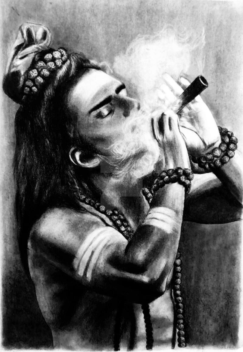 Lord Shiva Smoking Chillum Wallpapers