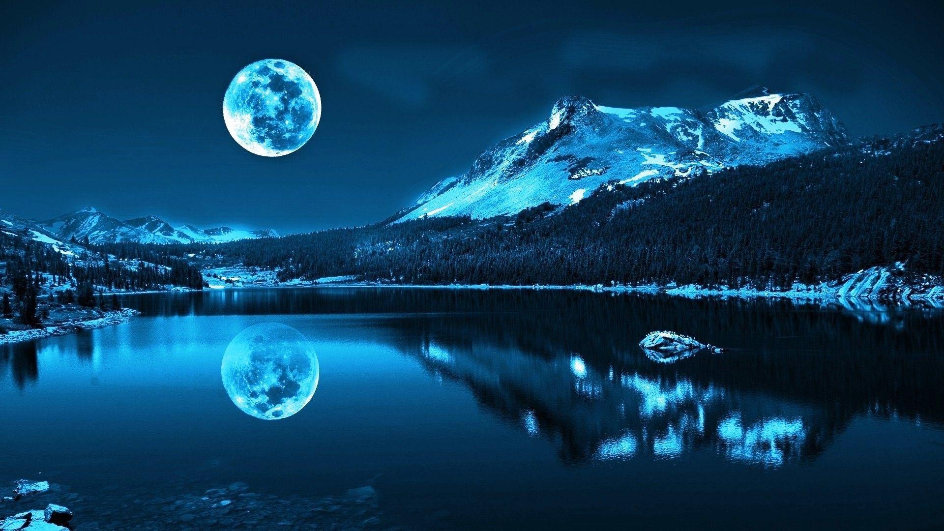 Love Beautiful Moon Images Wallpapers