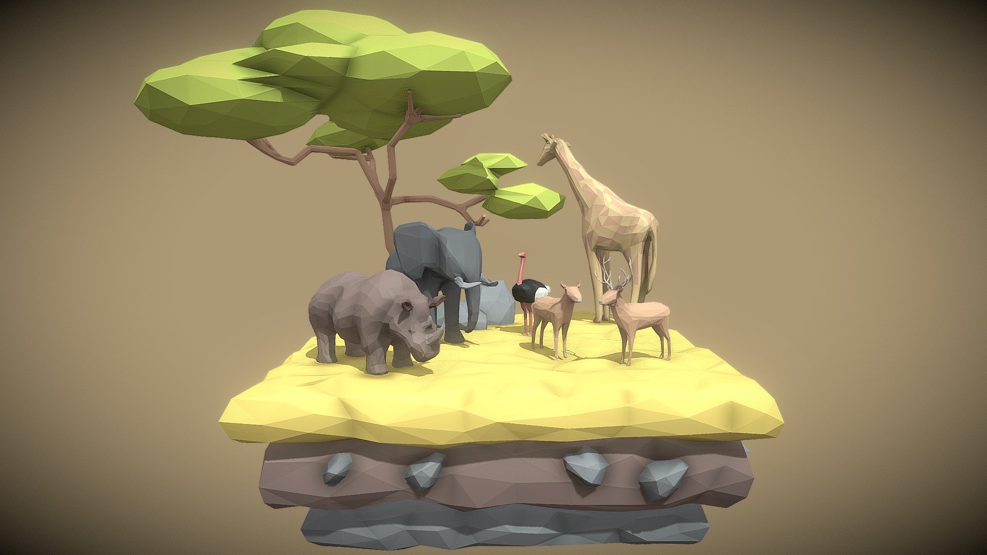 Low Poly Animal Wallpapers