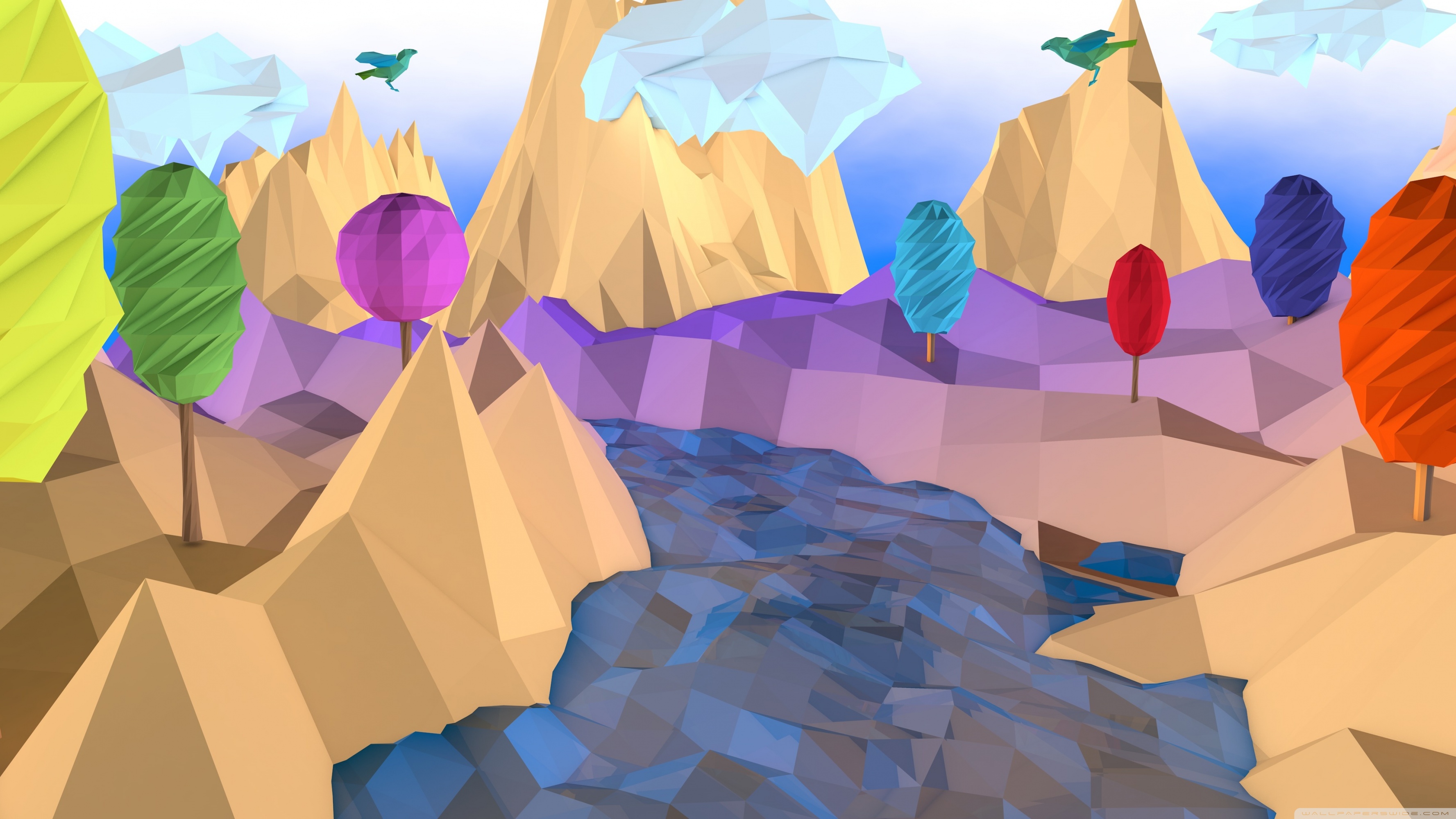 Low Poly Landscape Wallpapers