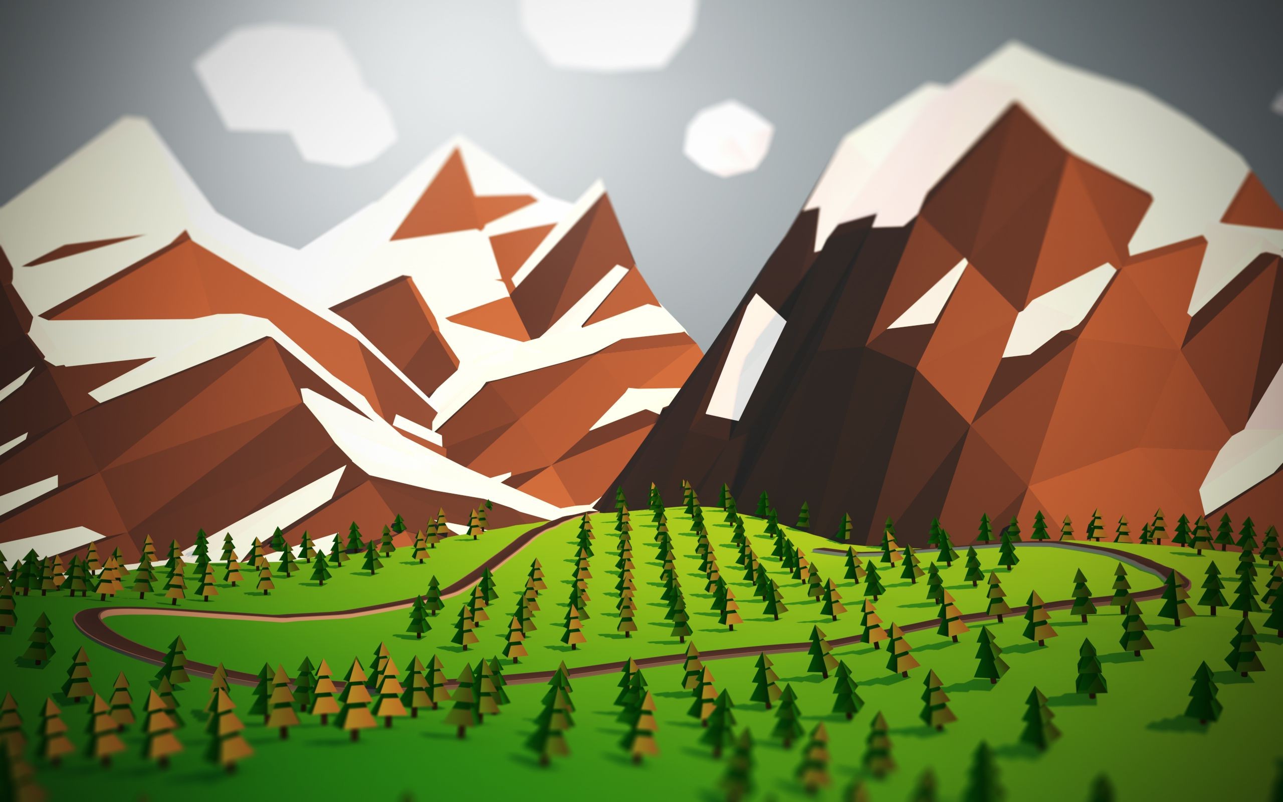 Low Poly Mountain Wallpapers