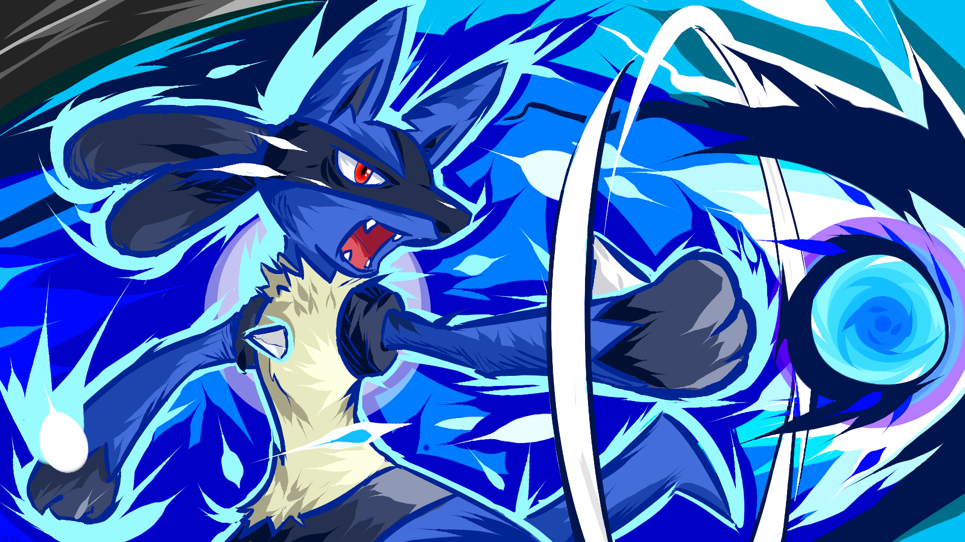 Lucario Aura Sphere Wallpapers