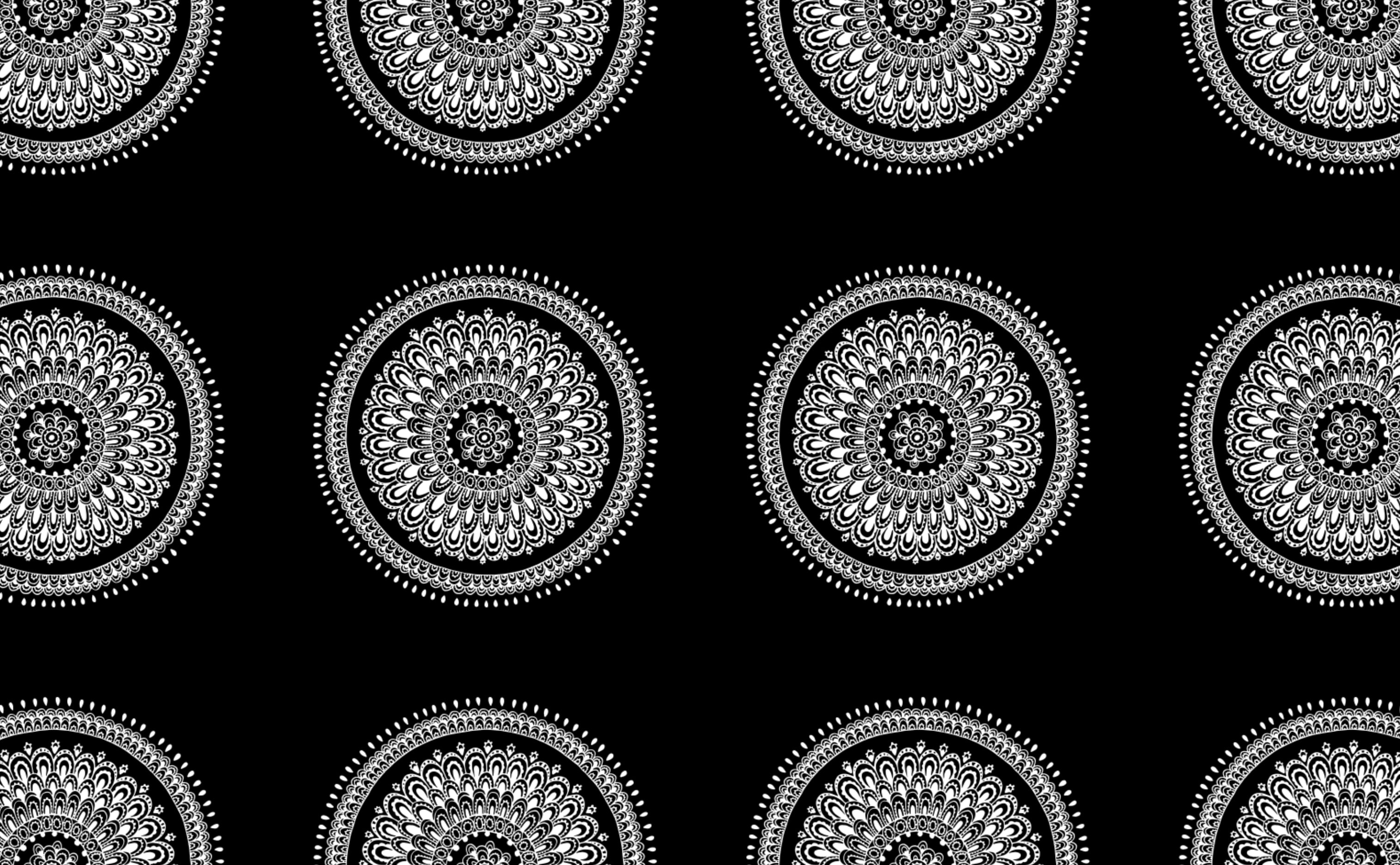 Mandala Black And White Wallpapers