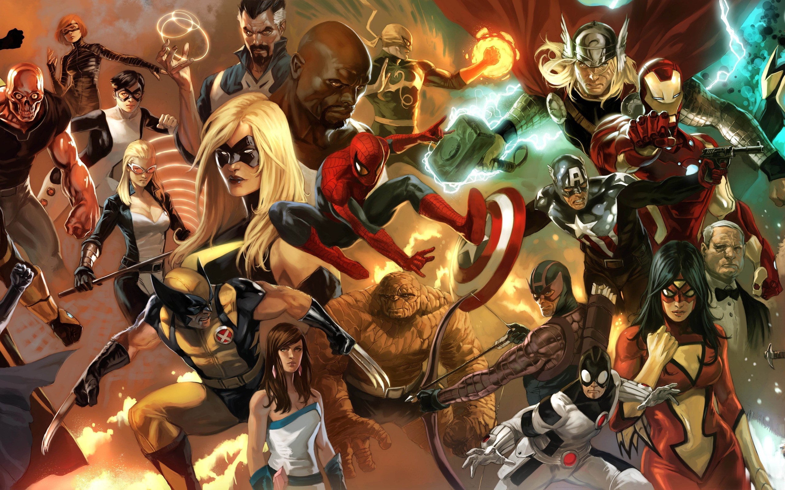 Marvel Collage Wallpapers