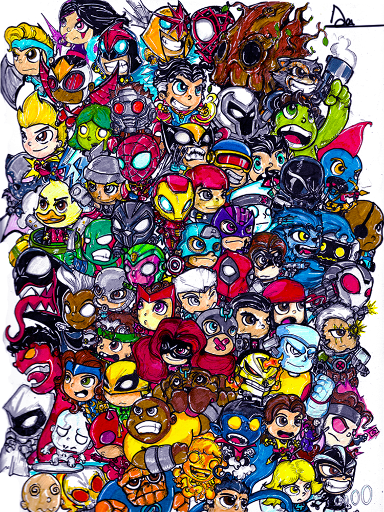 Marvel Doodle Wallpapers