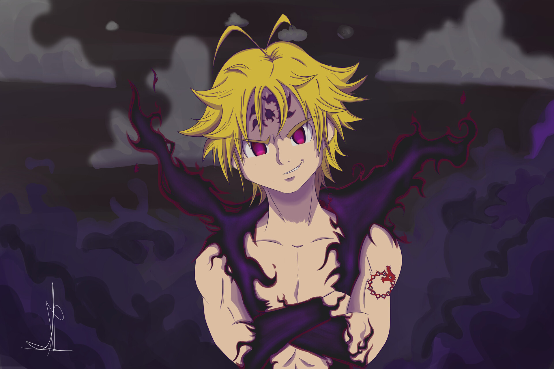 Meliodas Assault Mode Wallpapers