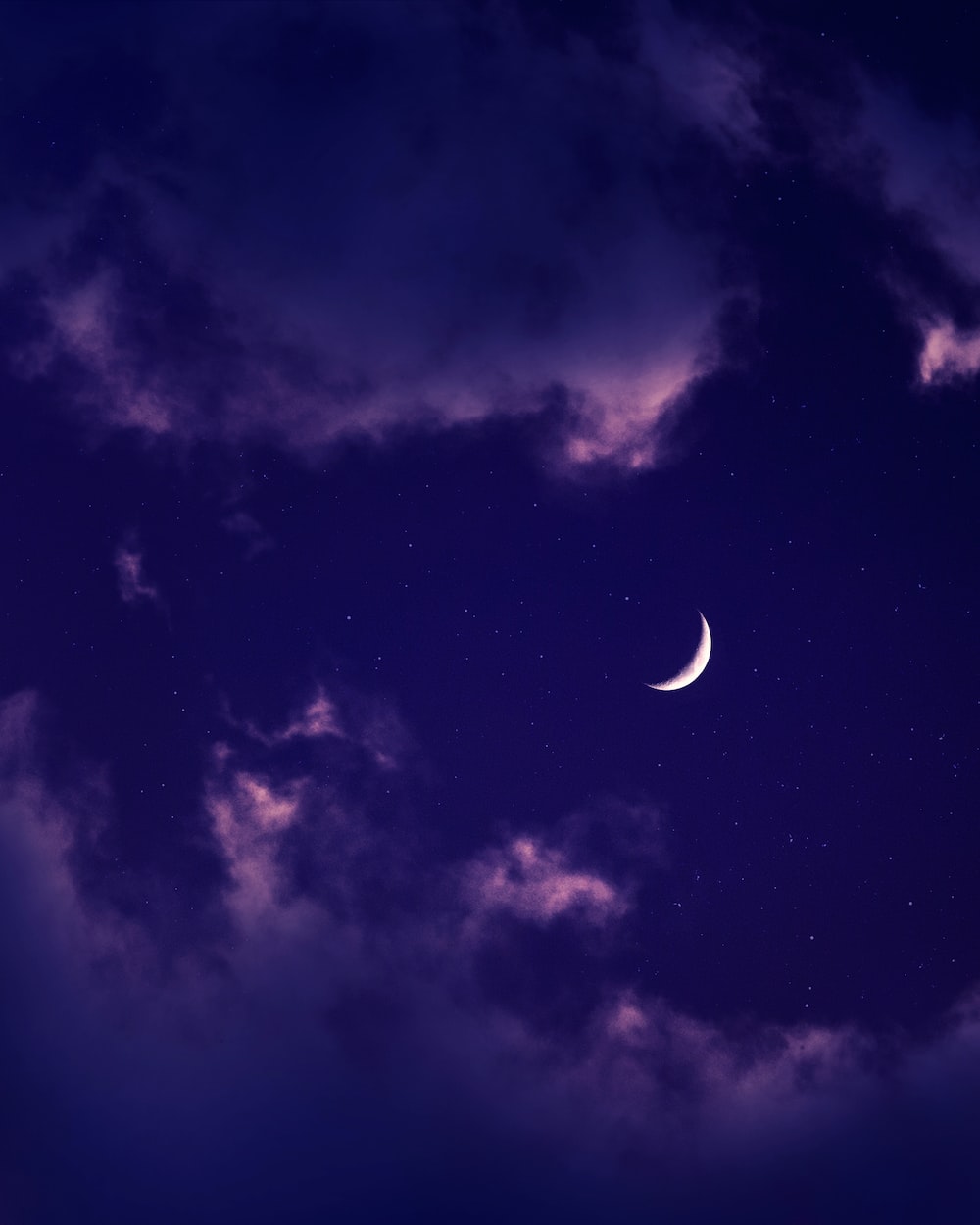 Moon Purple Sky Wallpapers