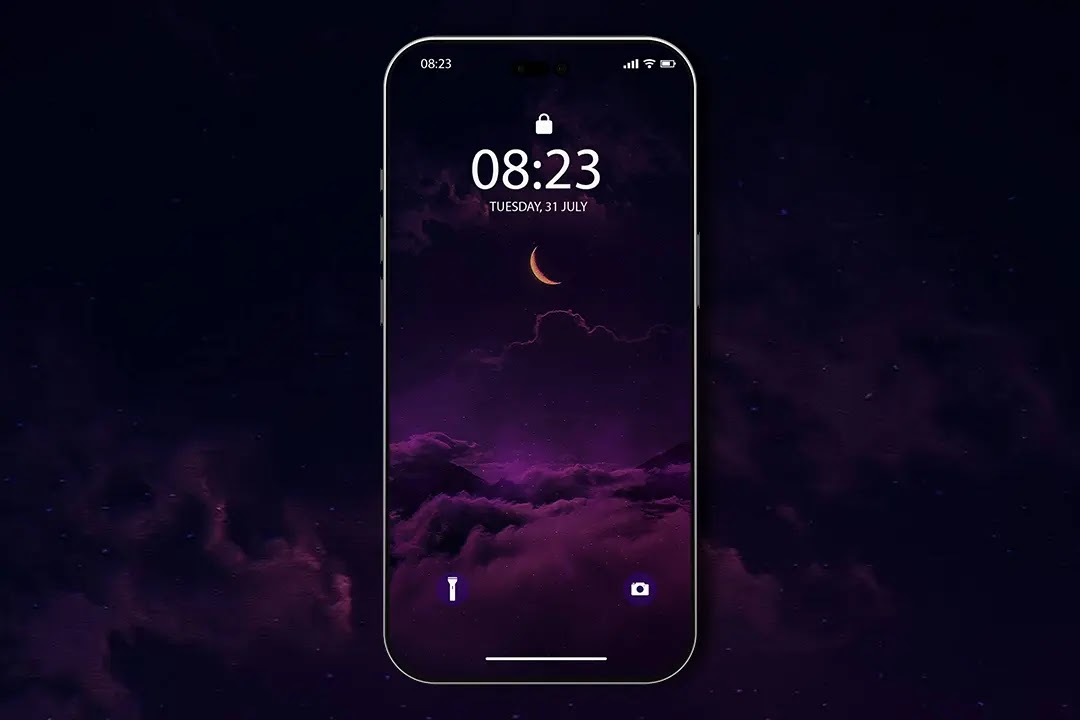 Moon Purple Sky Wallpapers