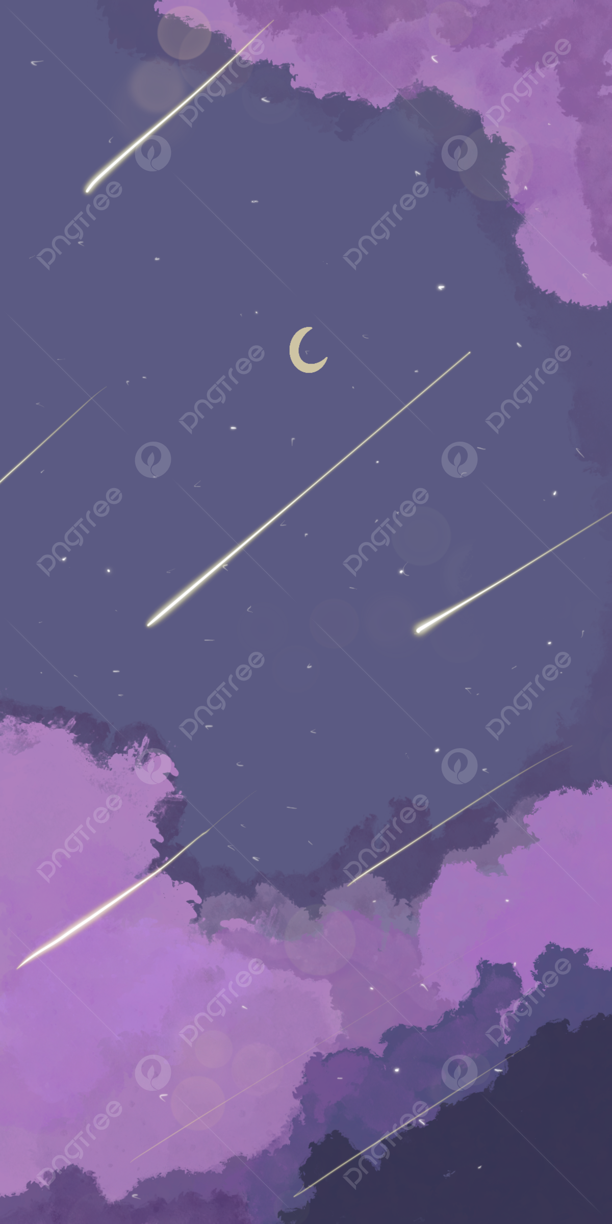 Moon Purple Sky Wallpapers