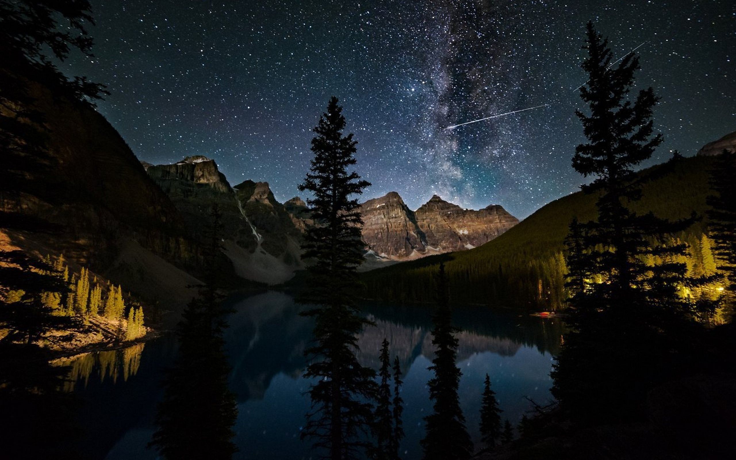 Moraine Lake Night Wallpapers