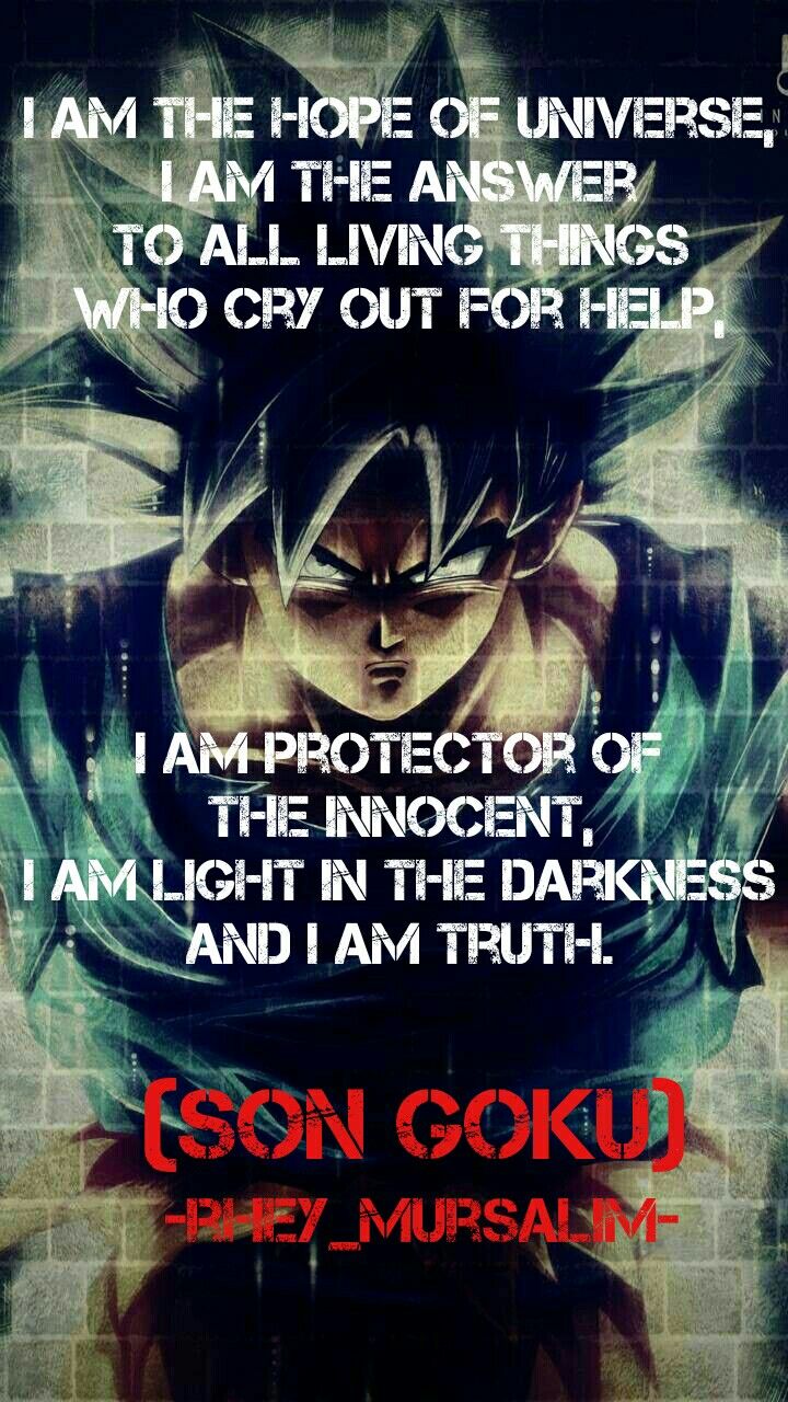 Motivation Goku Quotes Wallpapers