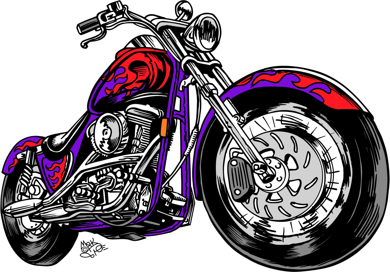 Motorcycle Images Cartoon Wallpapers