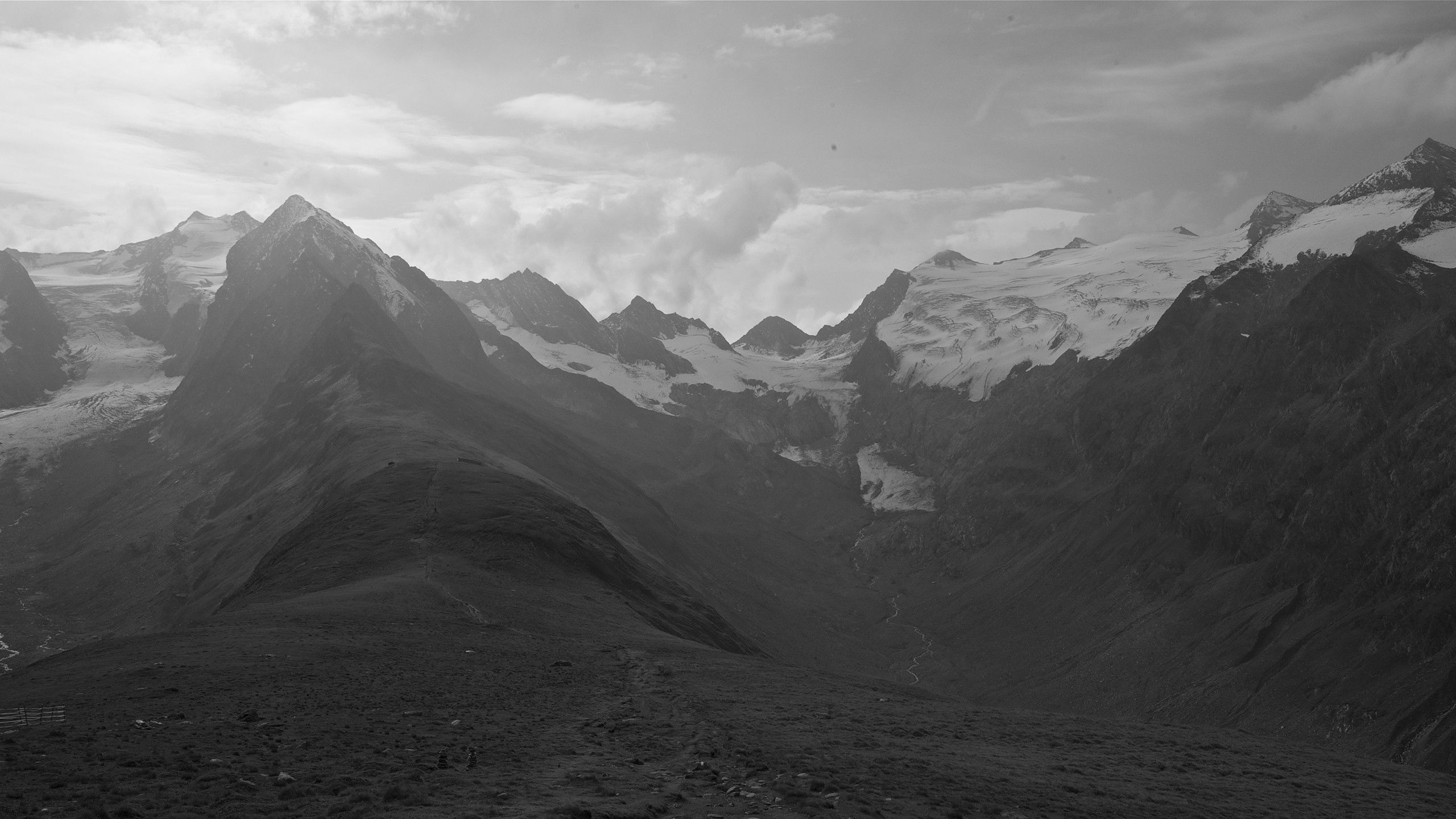 Mountains Black And White Wallpapers