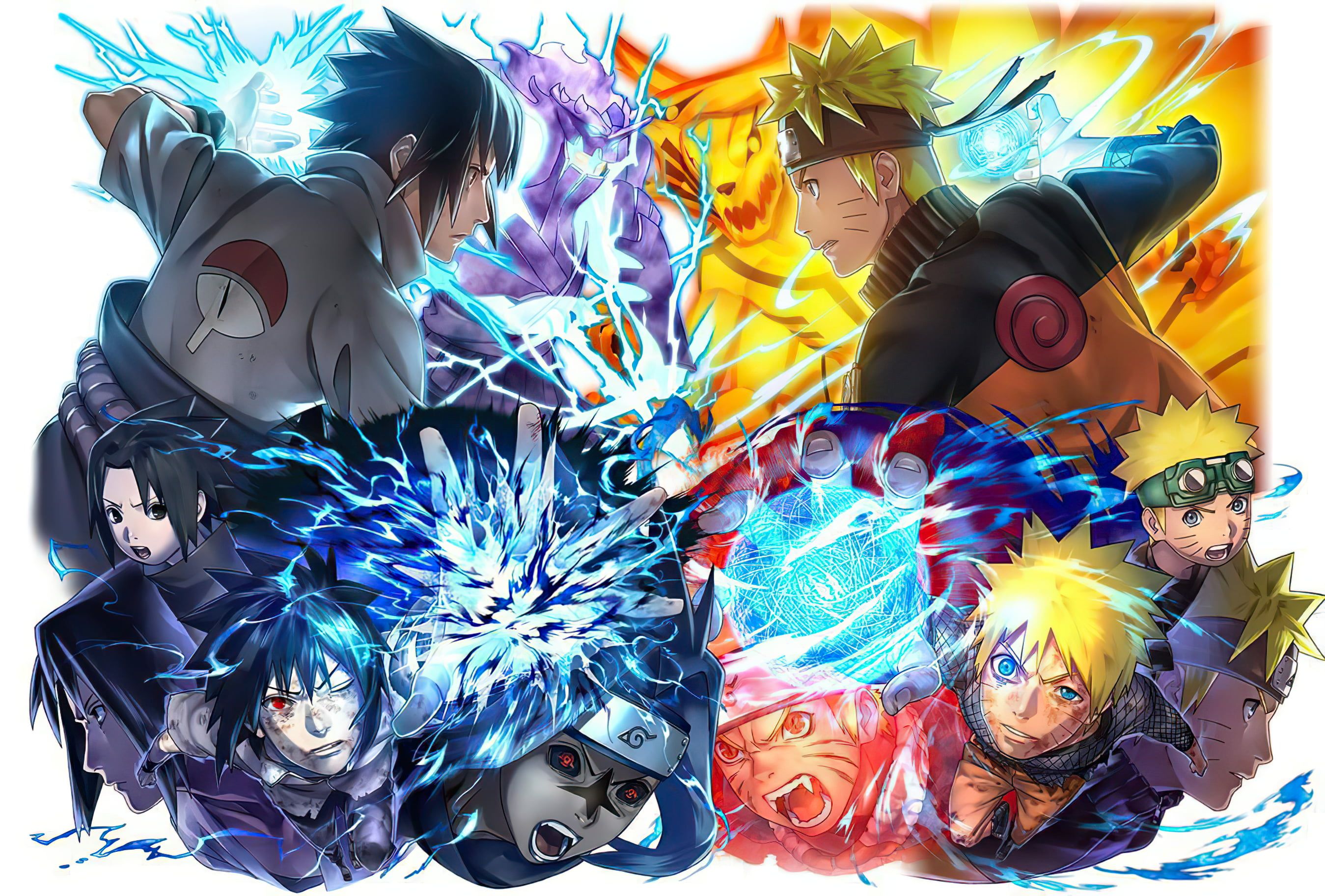 Naruto Rasengan Vs Sasuke Chidori Wallpapers
