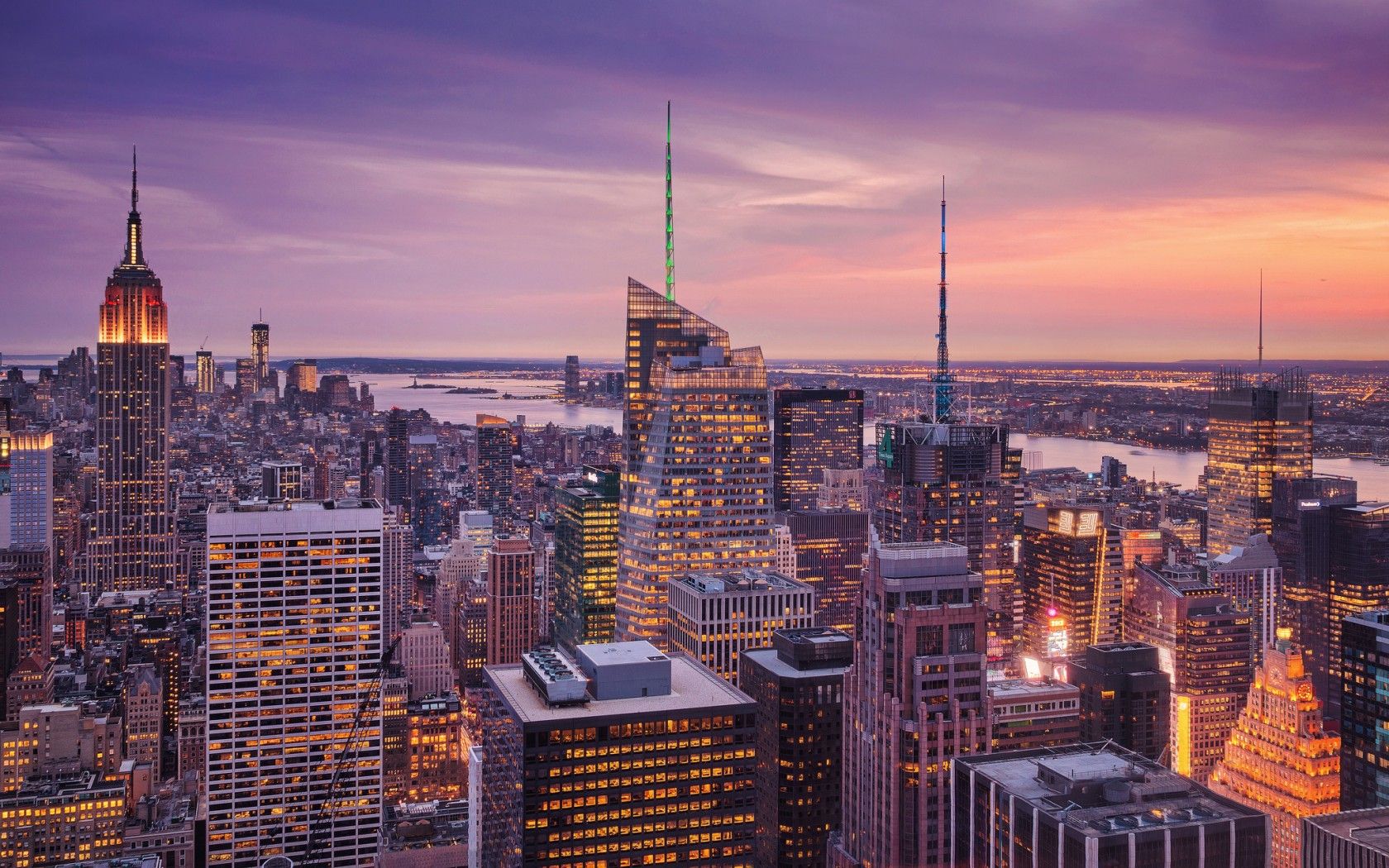 New York Skyline Sunrise Wallpapers
