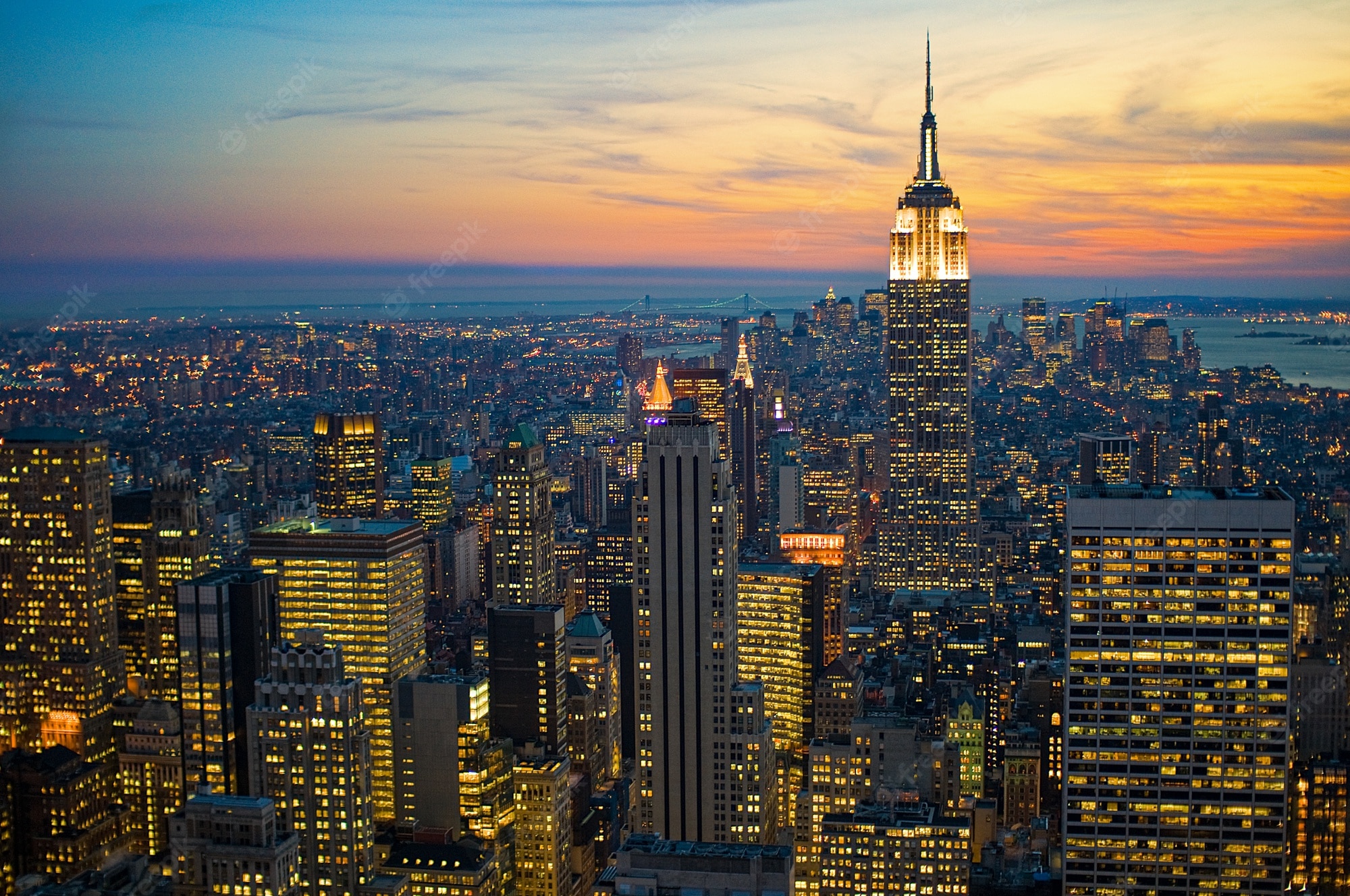 New York Skyline Sunrise Wallpapers