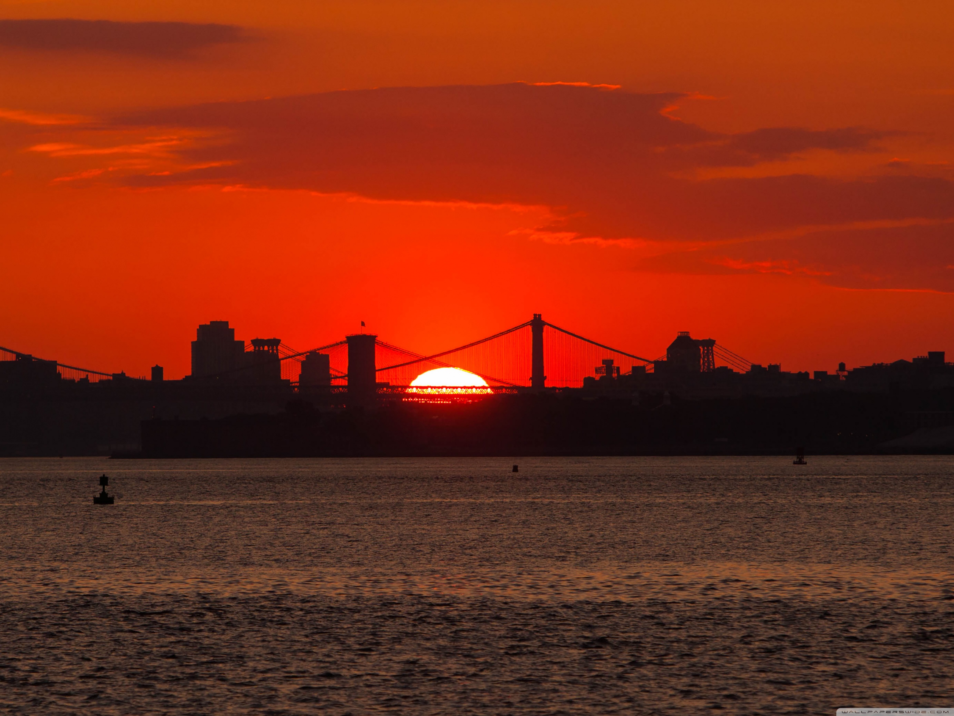 New York Skyline Sunrise Wallpapers