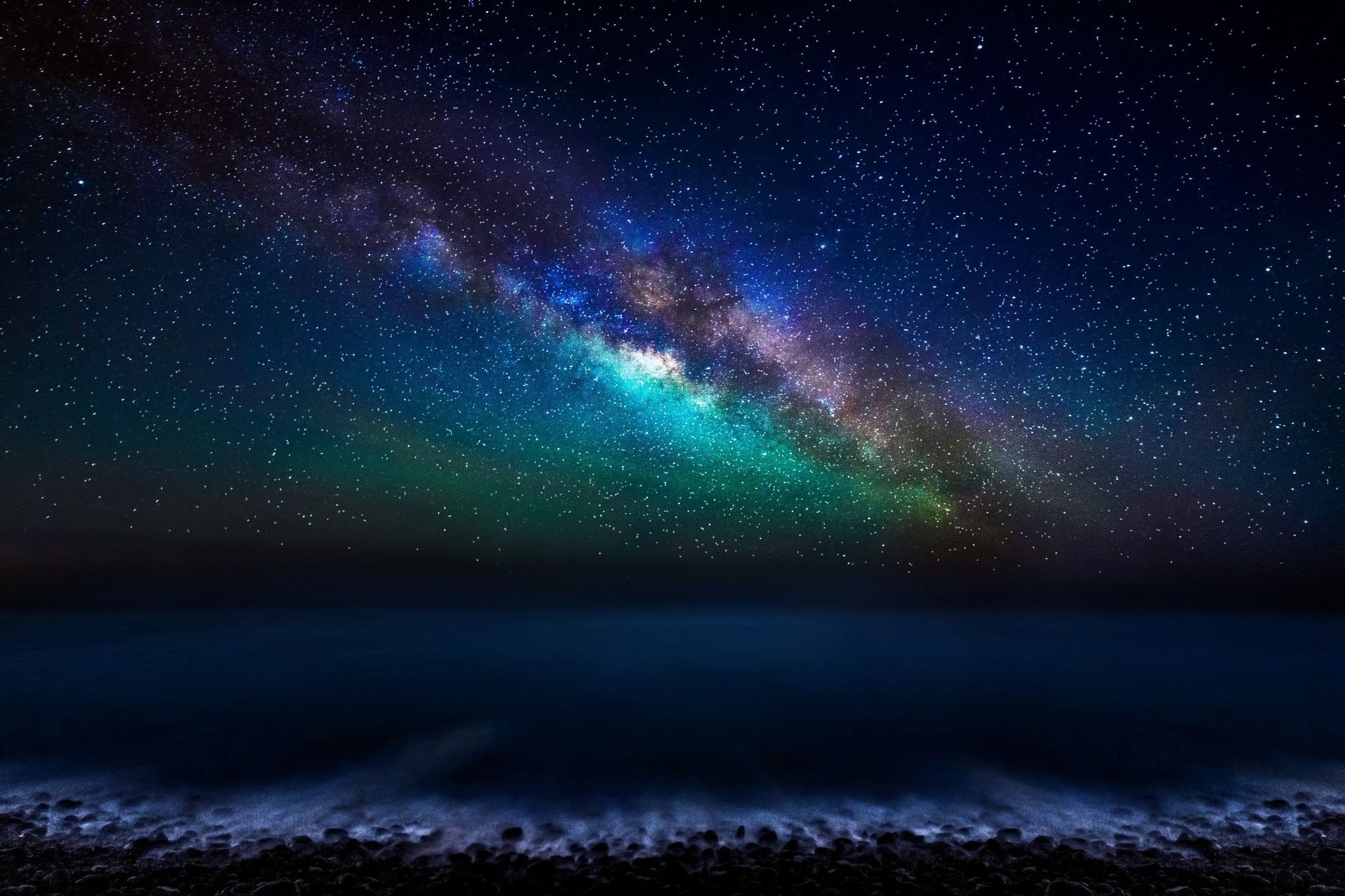 Night Sky Ocean Wallpapers