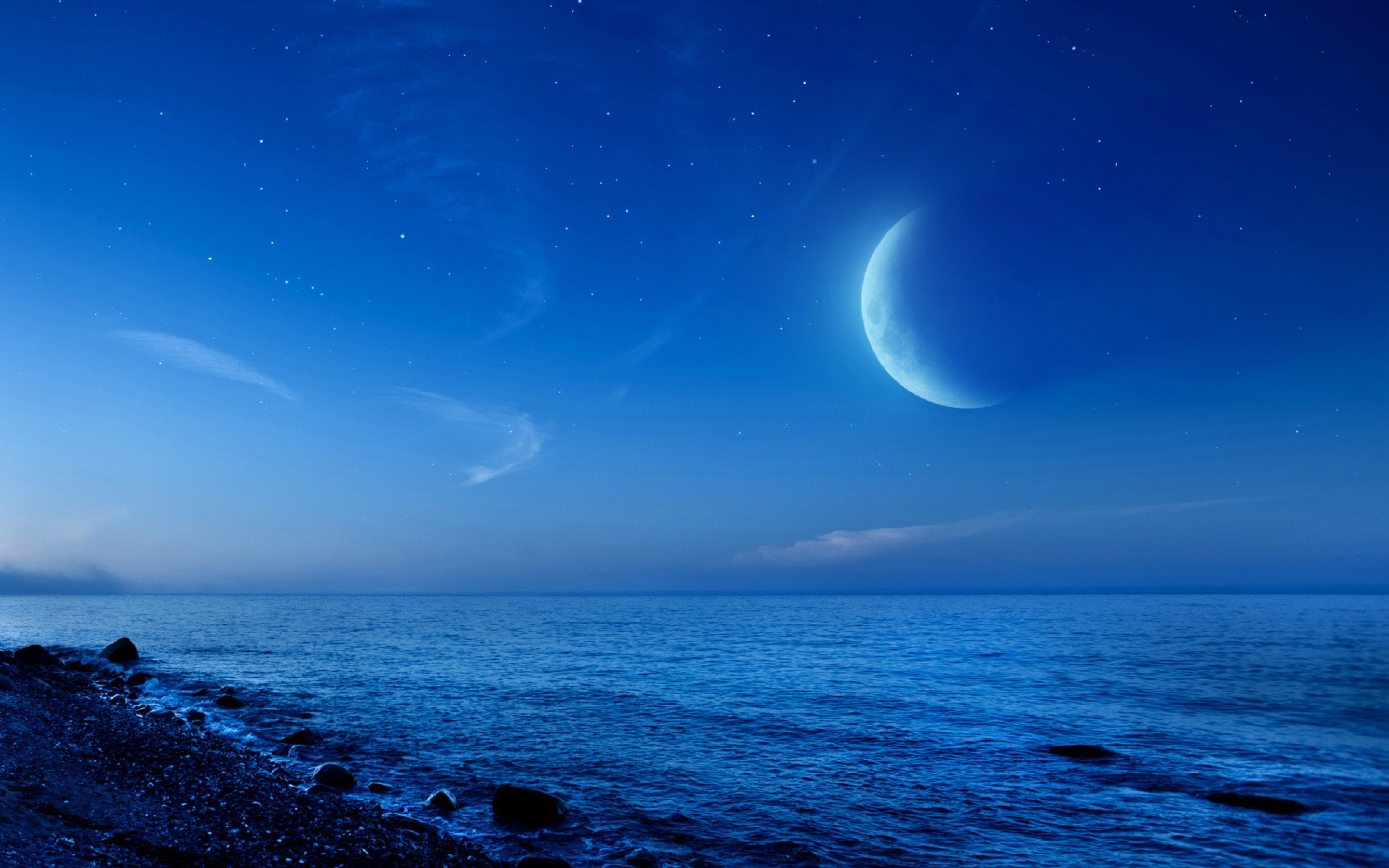 Night Sky Ocean Wallpapers