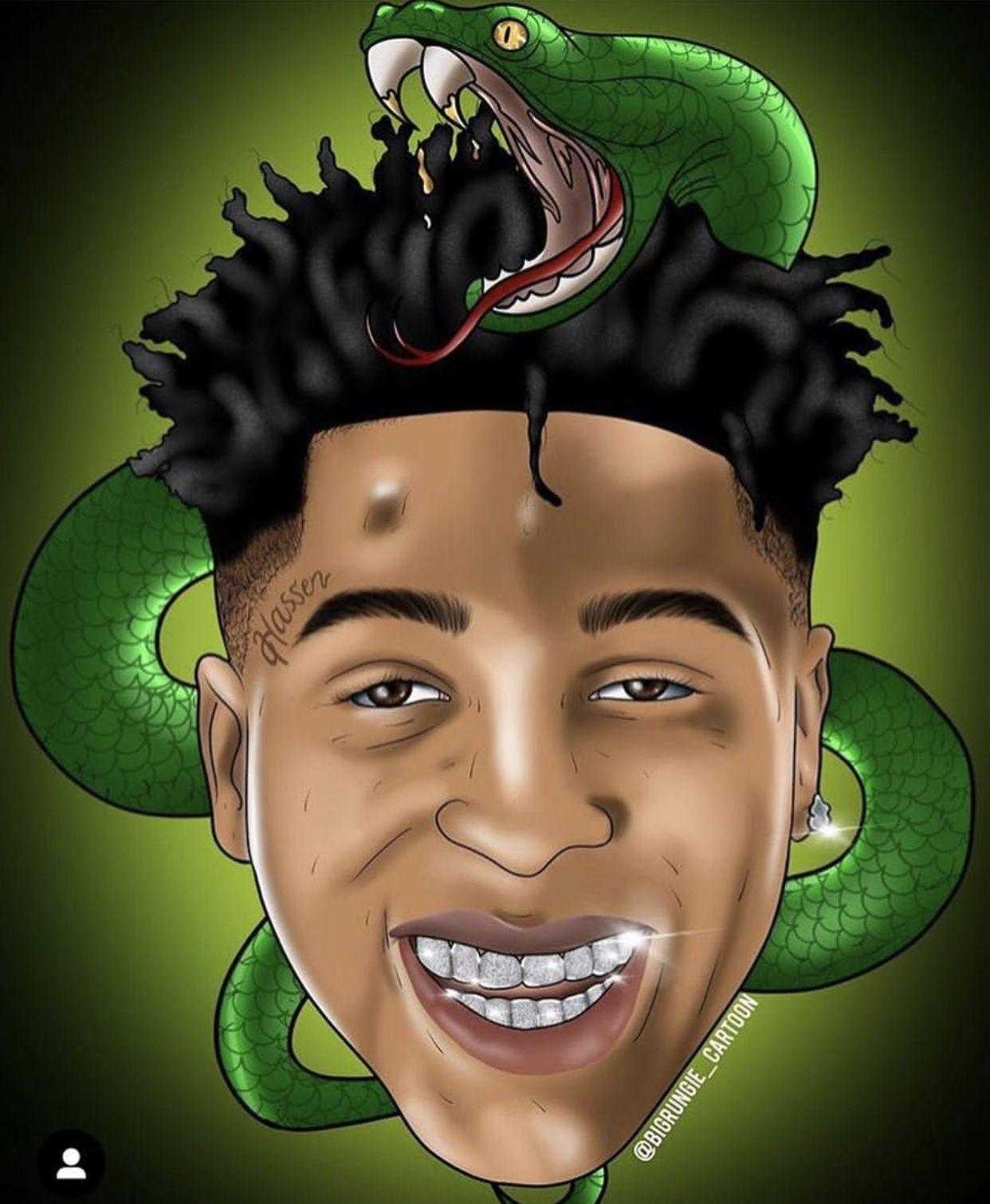 Nle Choppa Cartoon Wallpapers