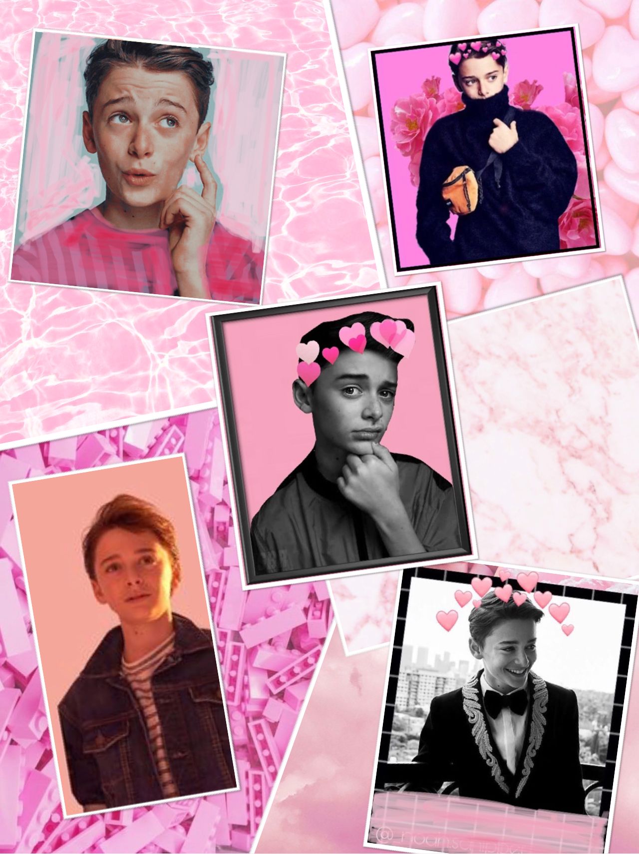 Noah Schnapp Collage Wallpapers