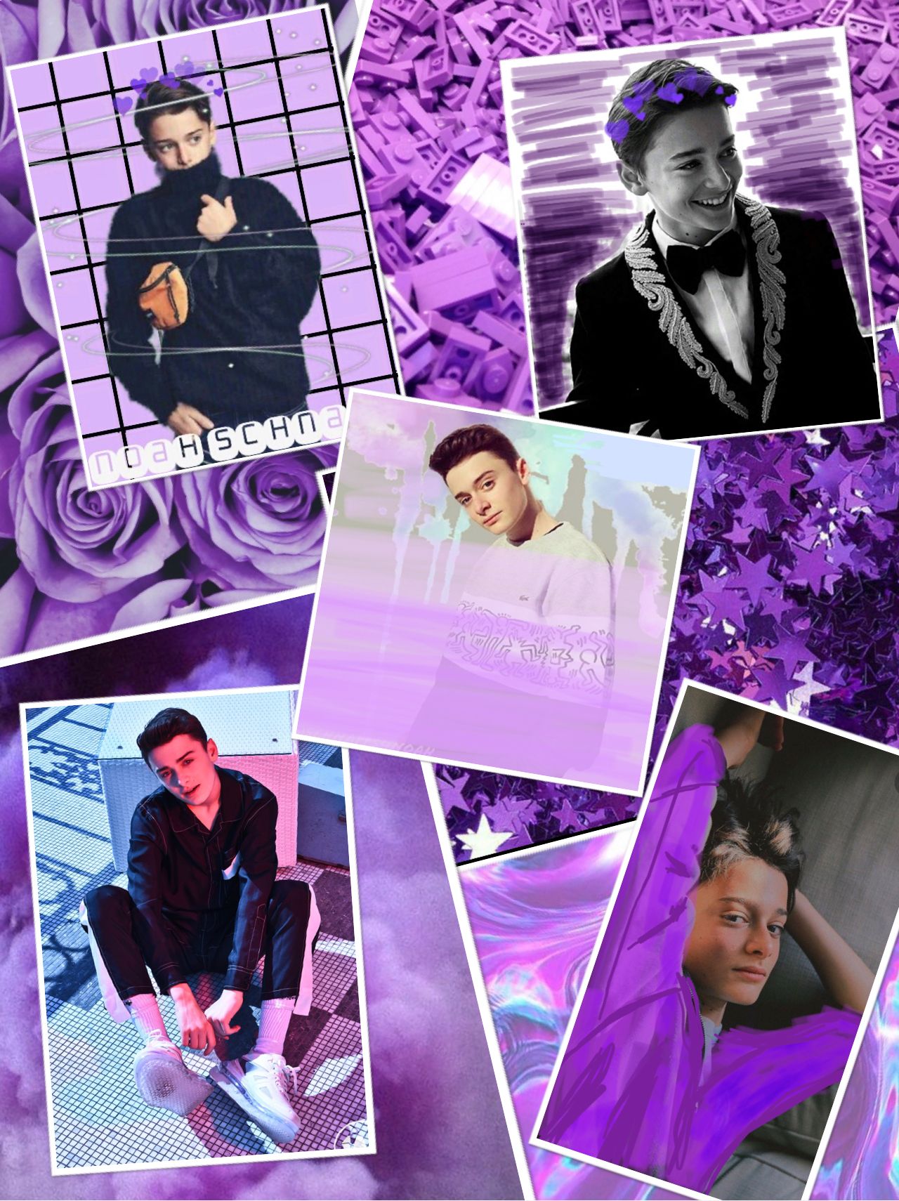 Noah Schnapp Collage Wallpapers