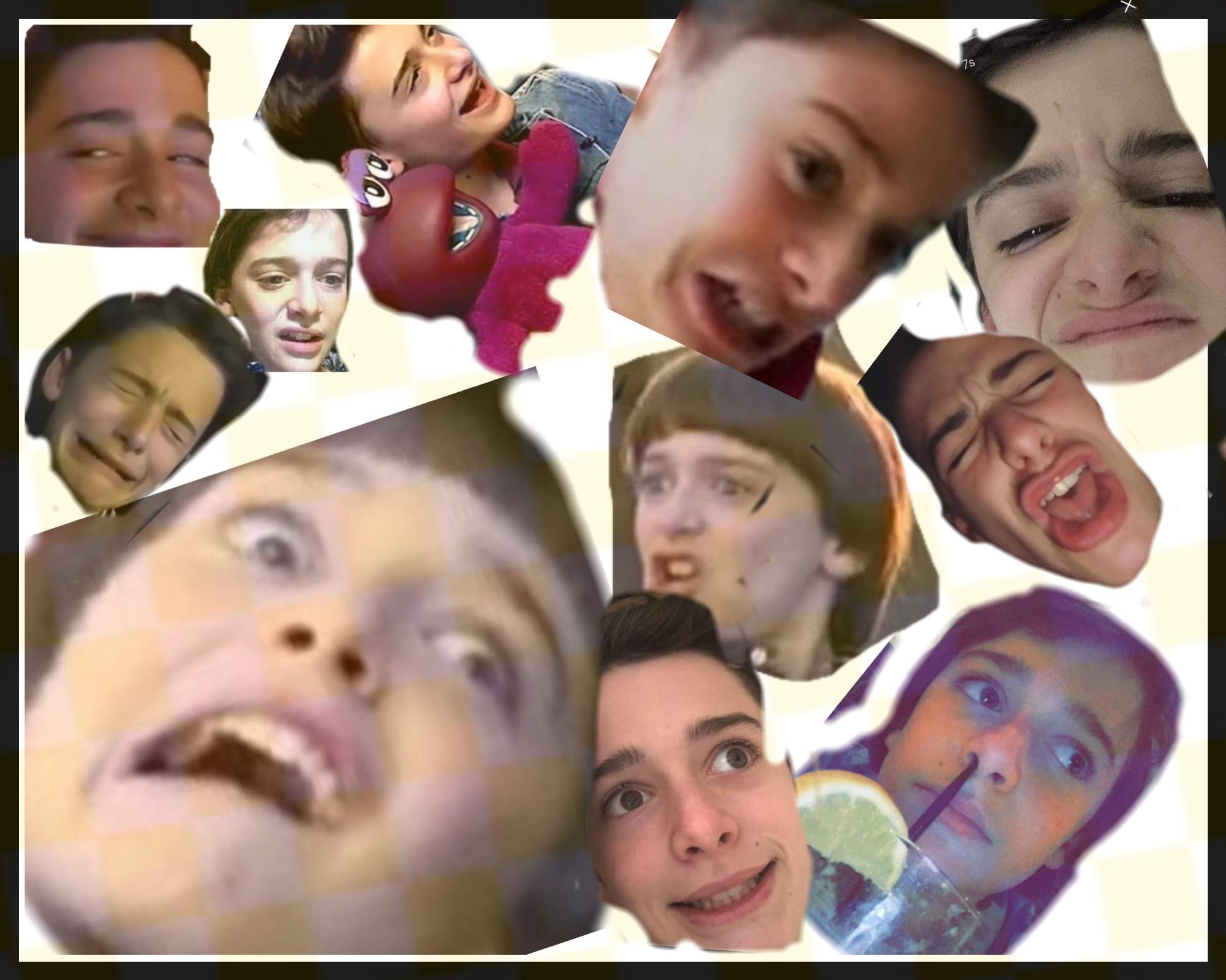 Noah Schnapp Collage Wallpapers