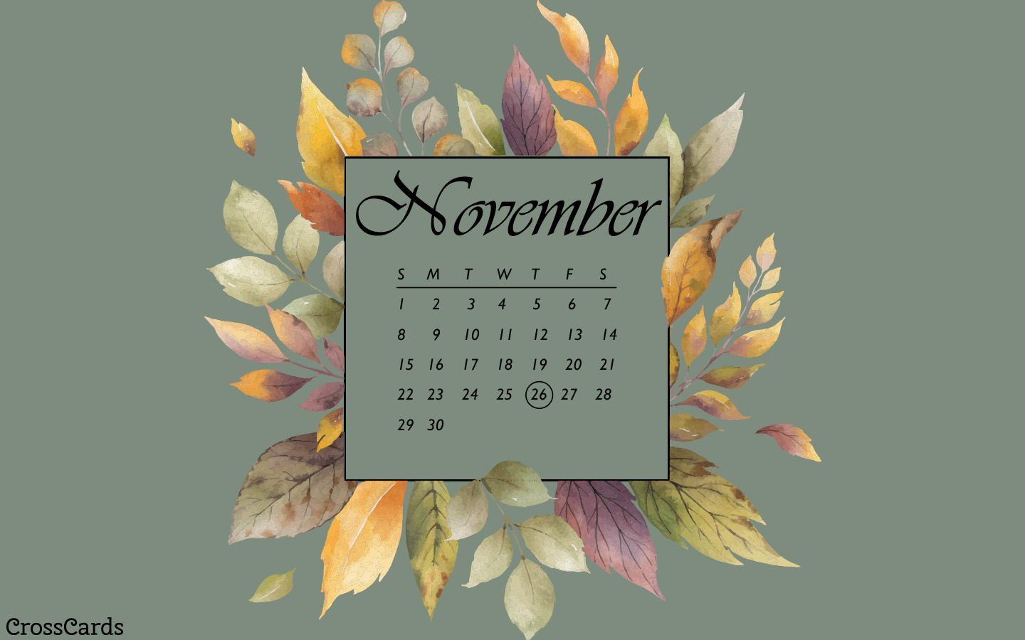 November 2020 Calendar Wallpapers