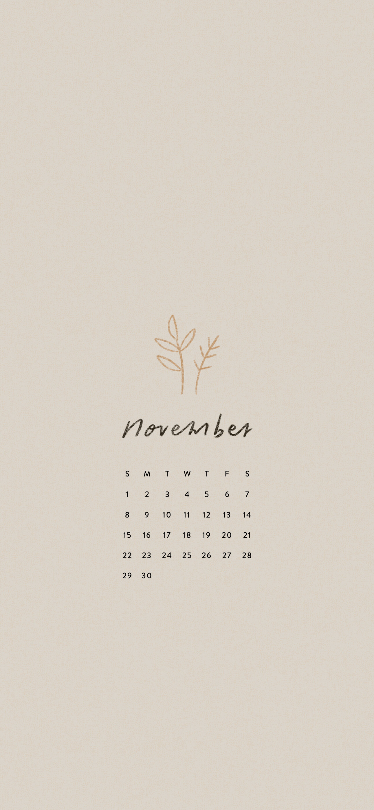 November 2020 Calendar Wallpapers