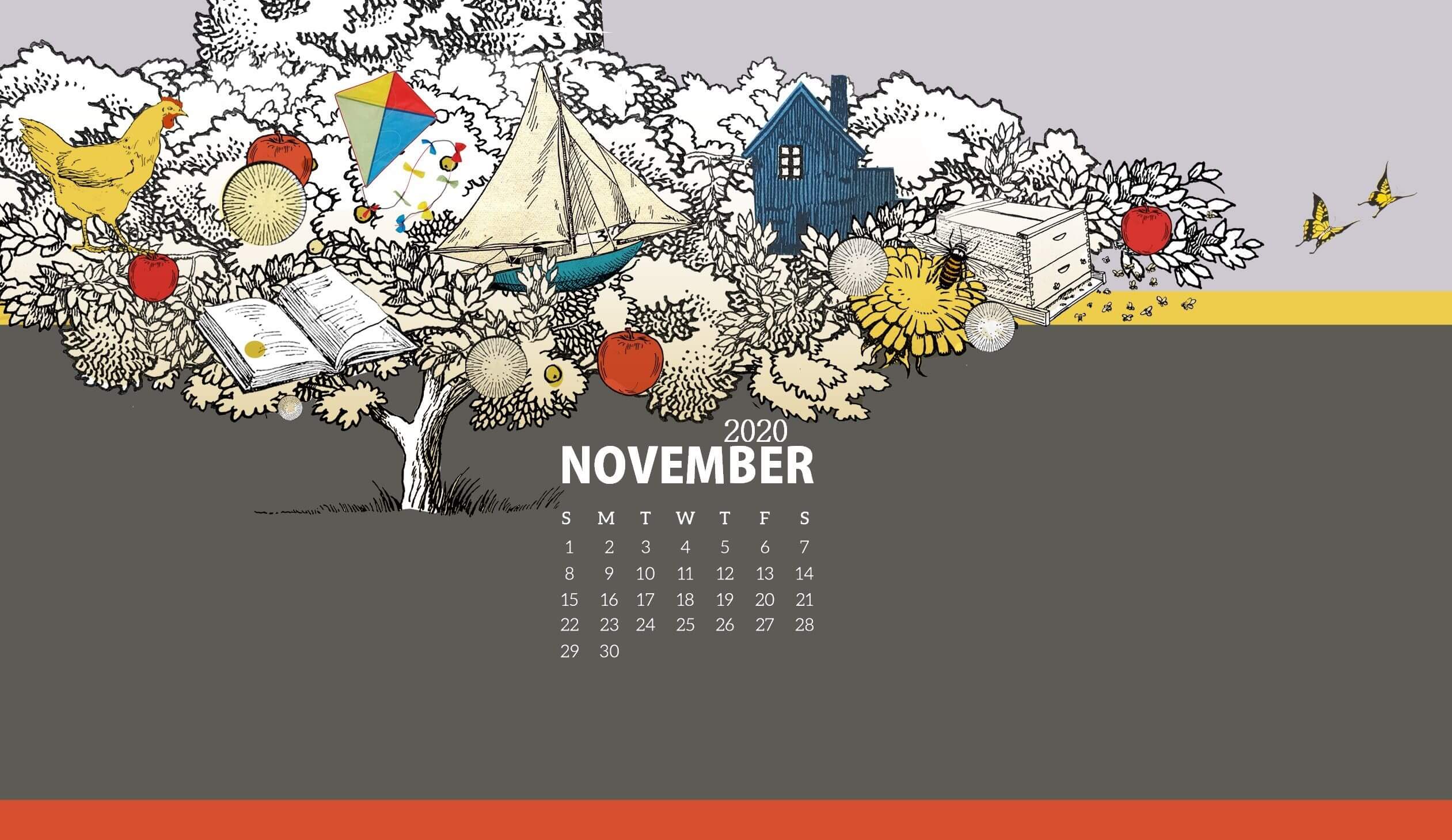 November 2020 Calendar Wallpapers