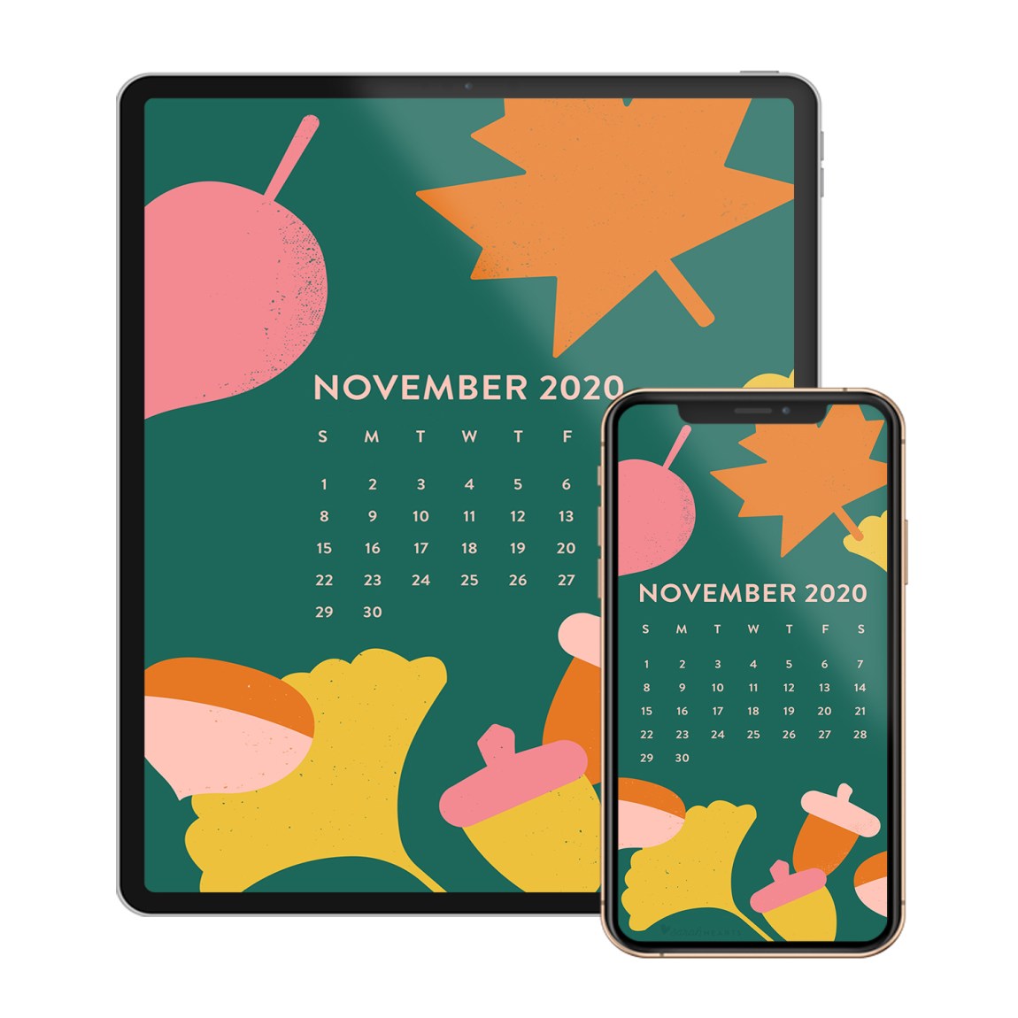 November 2020 Calendar Wallpapers