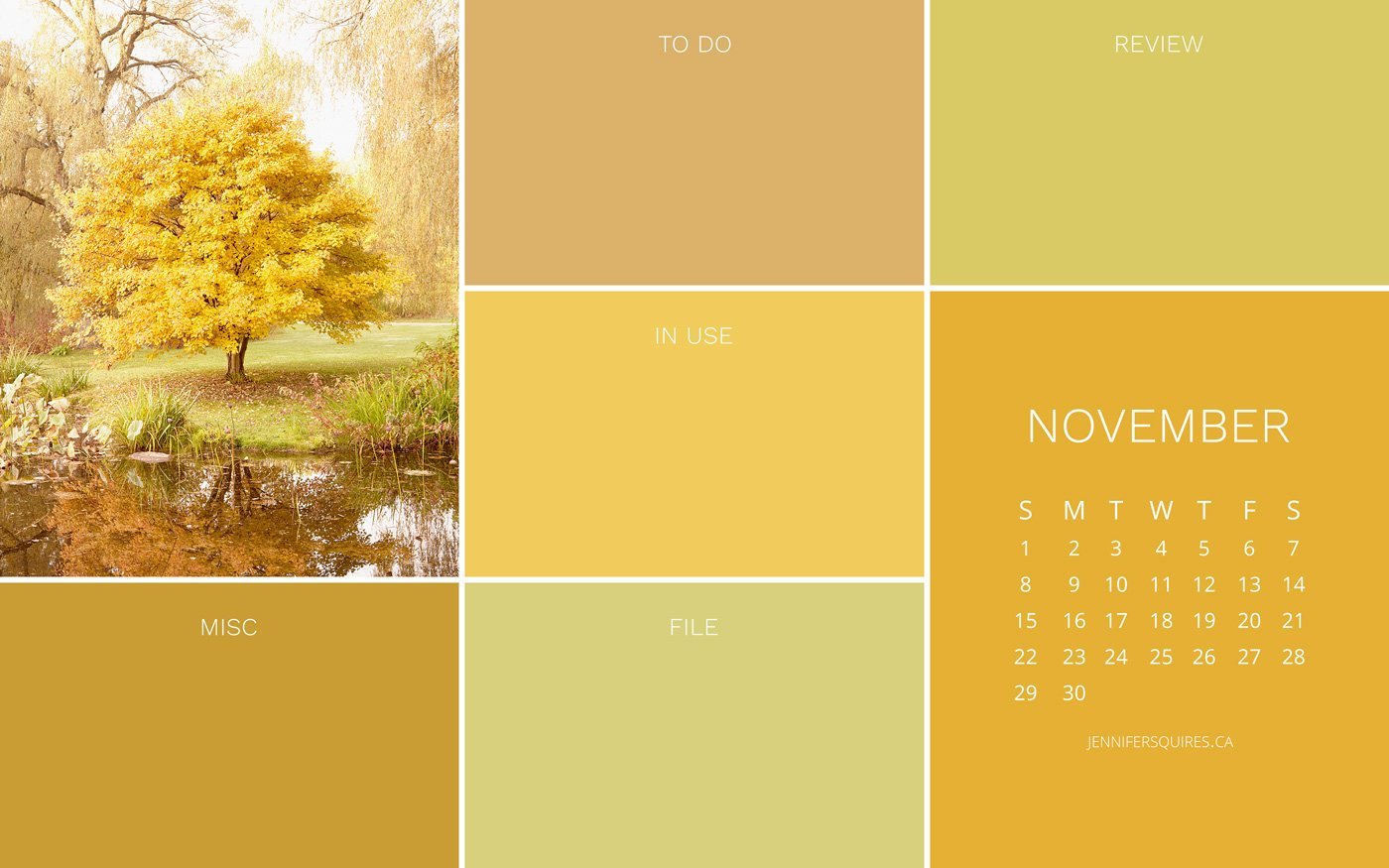 November 2020 Calendar Wallpapers