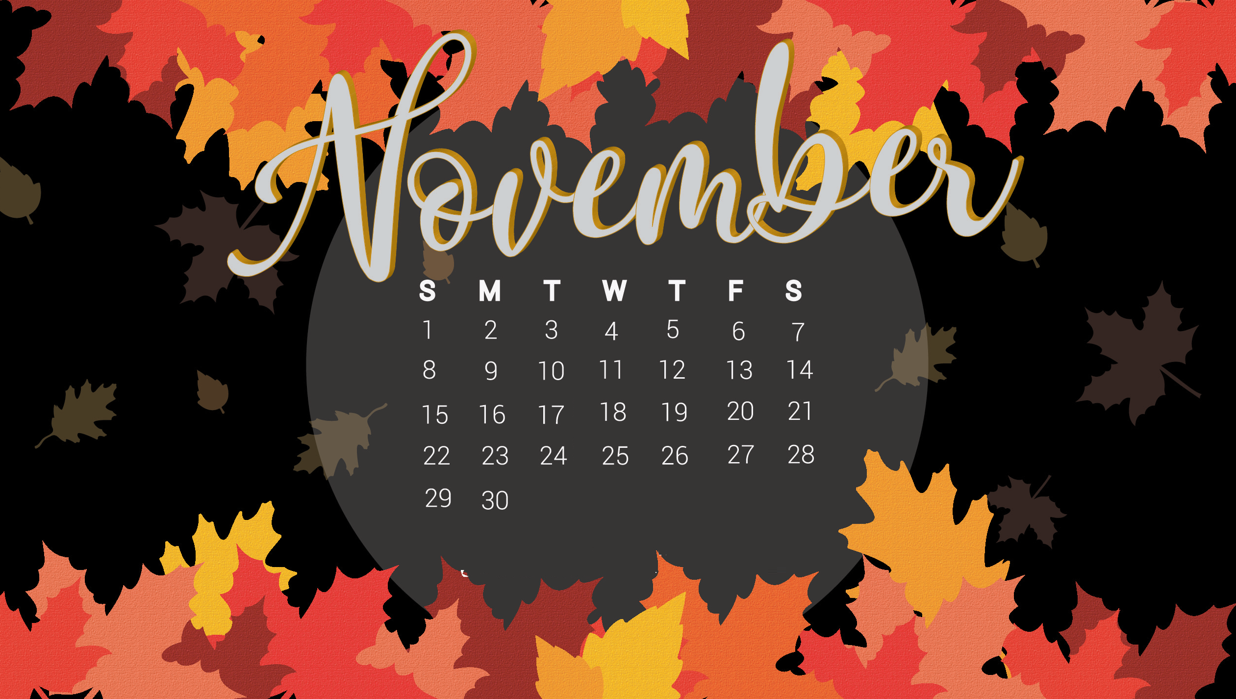 November 2020 Calendar Wallpapers