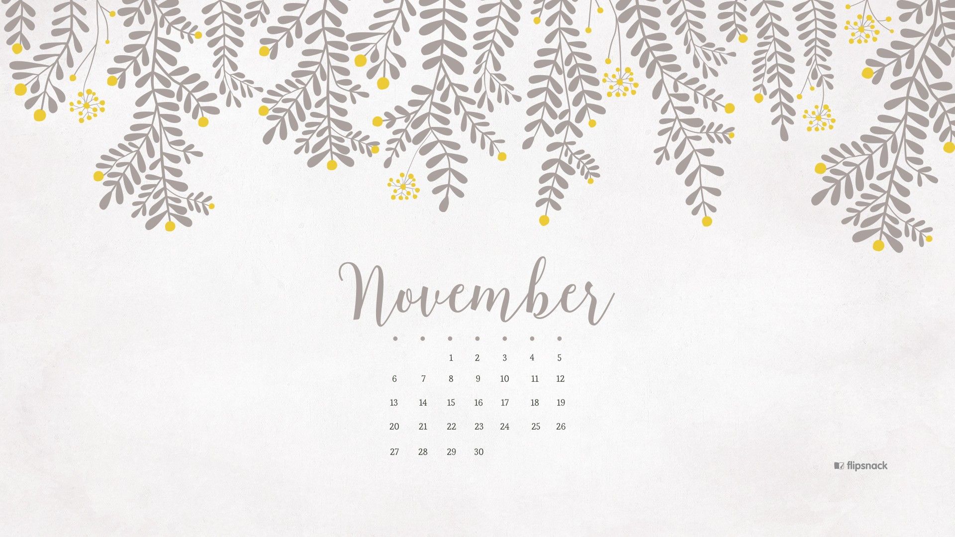 November 2020 Calendar Wallpapers