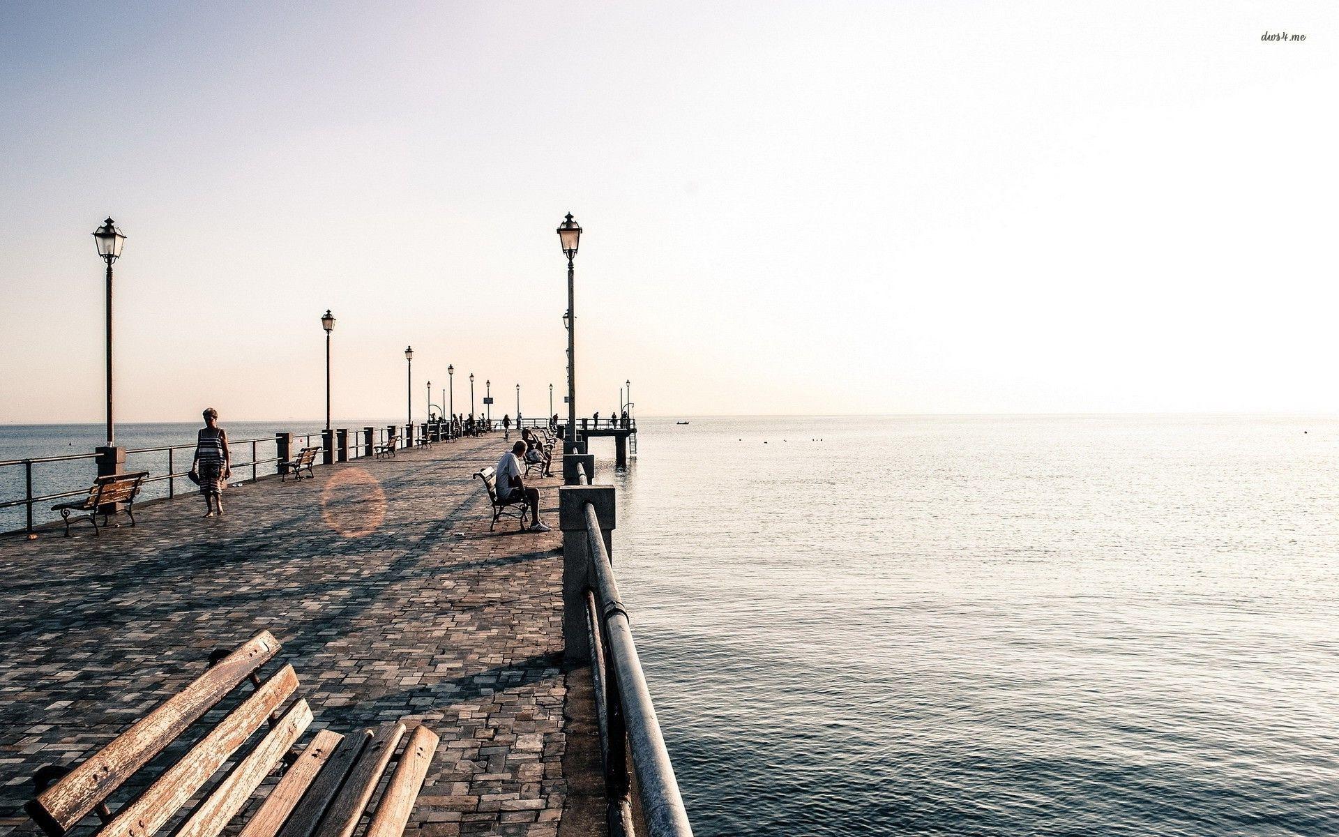 Ocean Boardwalk Wallpapers