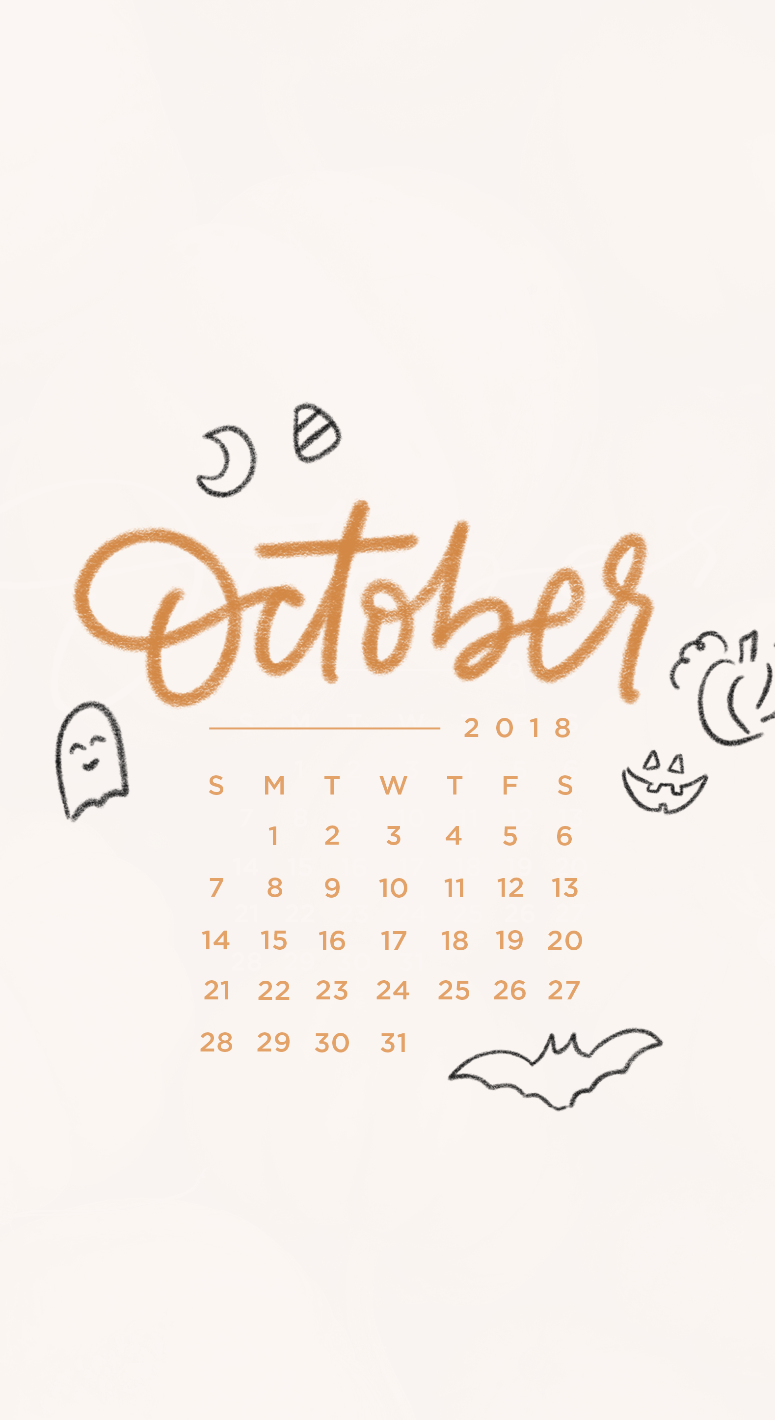 October 2019 Calendar Wallpapers