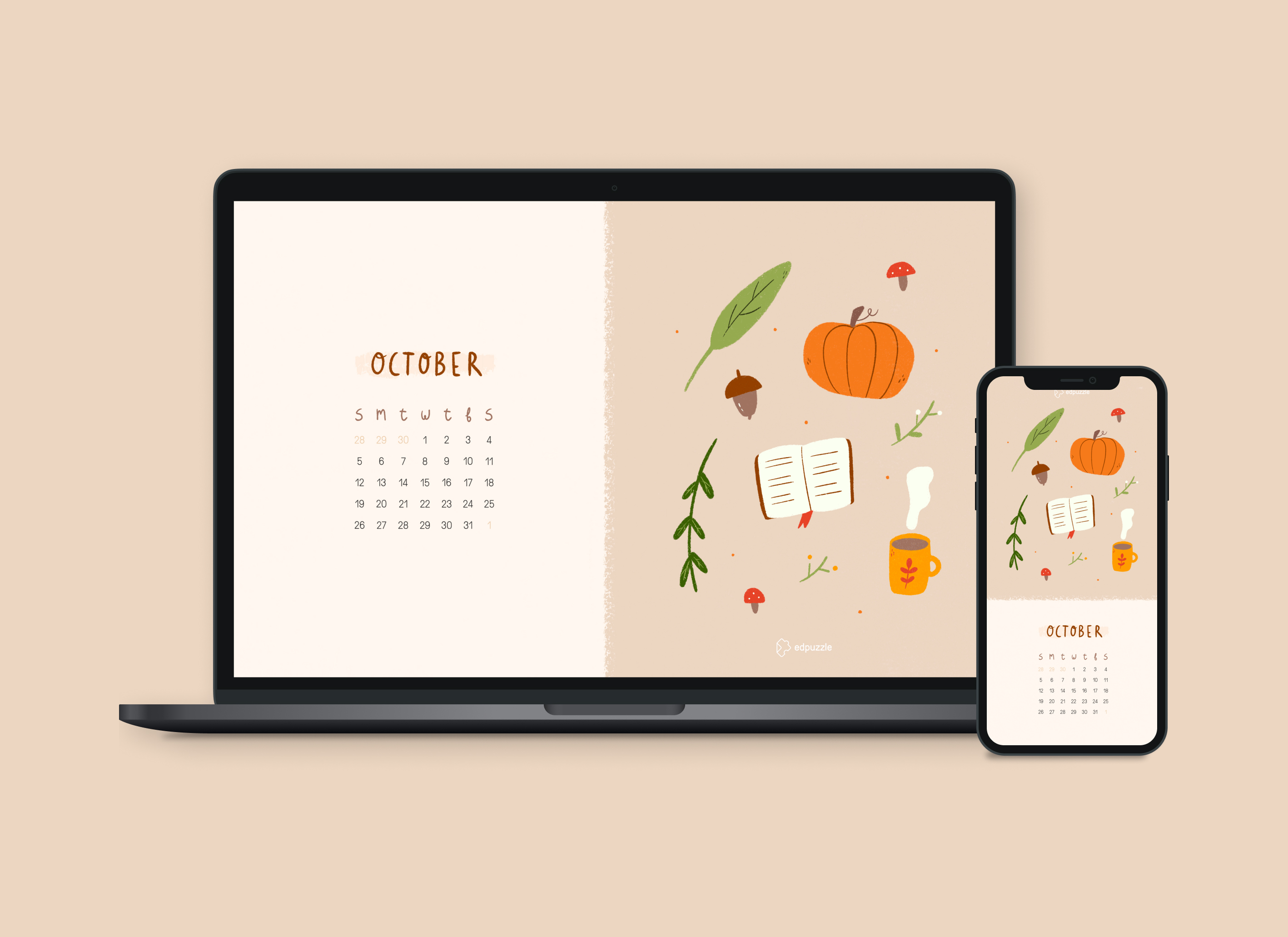 October 2019 Calendar Wallpapers