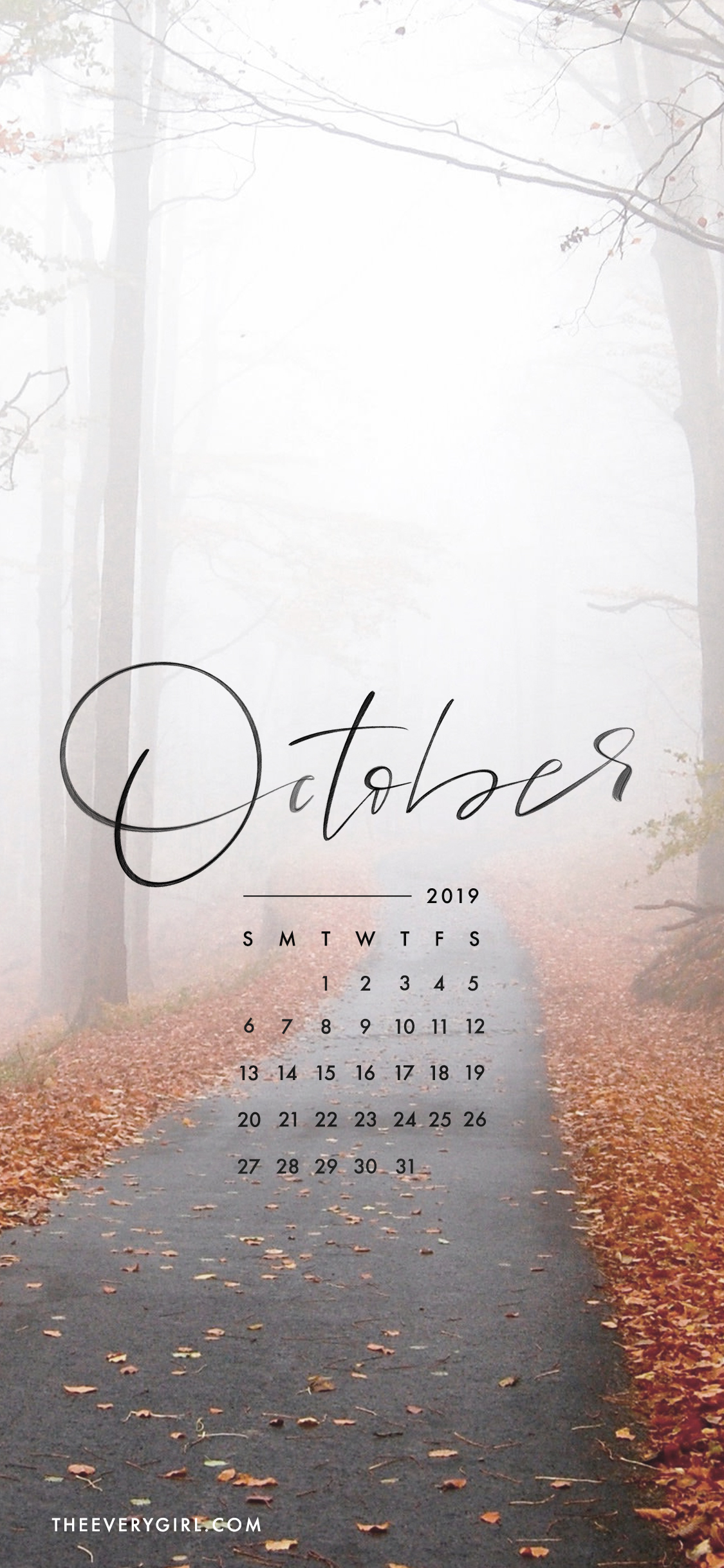 October 2019 Calendar Wallpapers