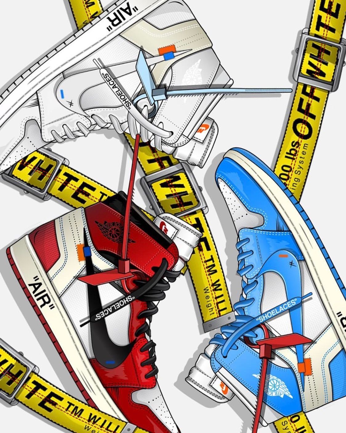 Off White Jordan 1 Unc Wallpapers