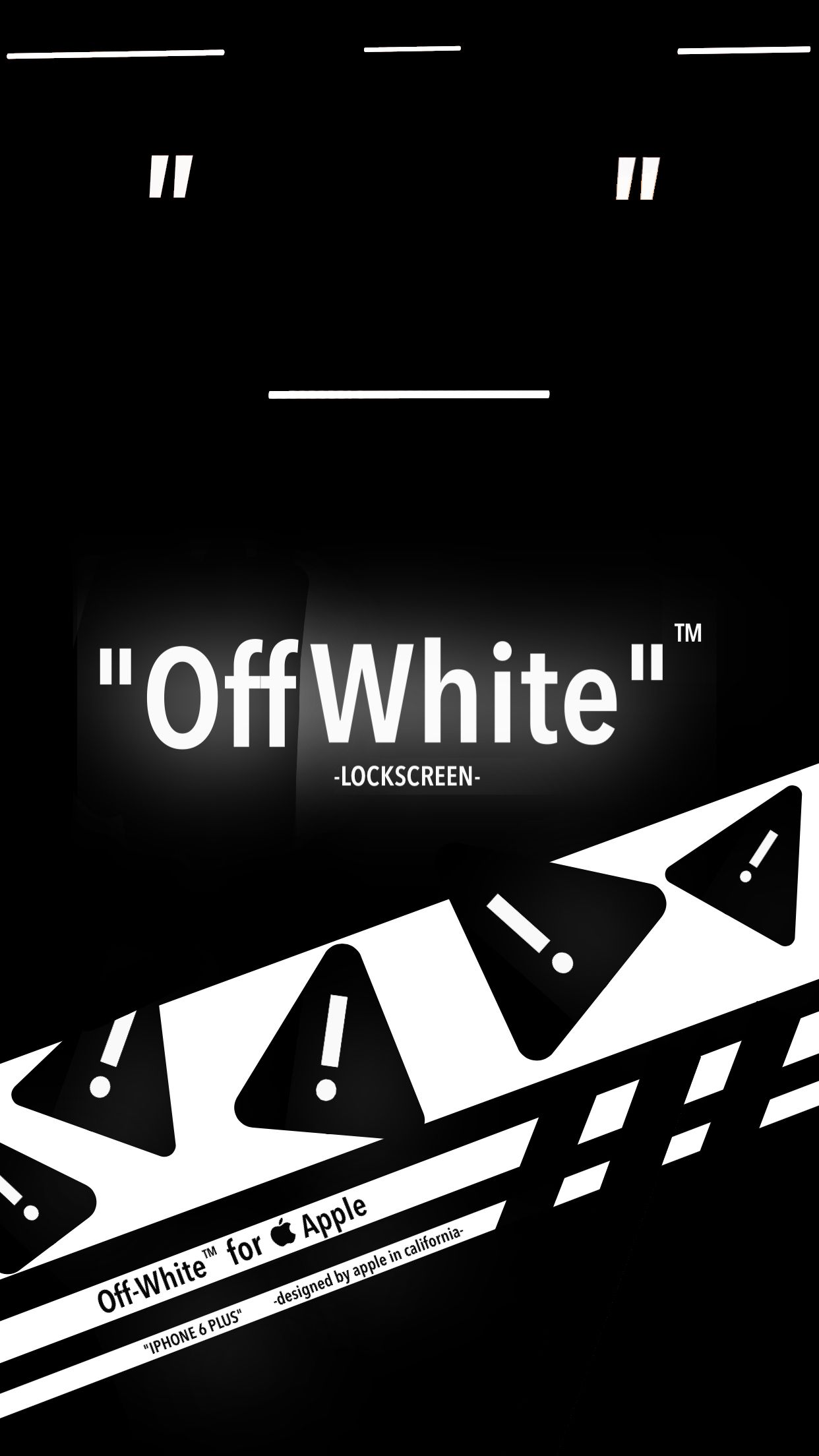 Off White Lock Screen Wallpapers