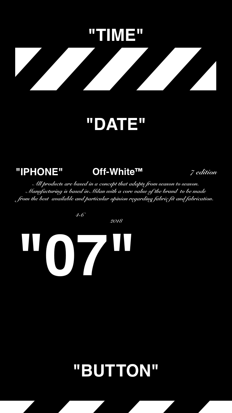 Off White Lock Screen Wallpapers