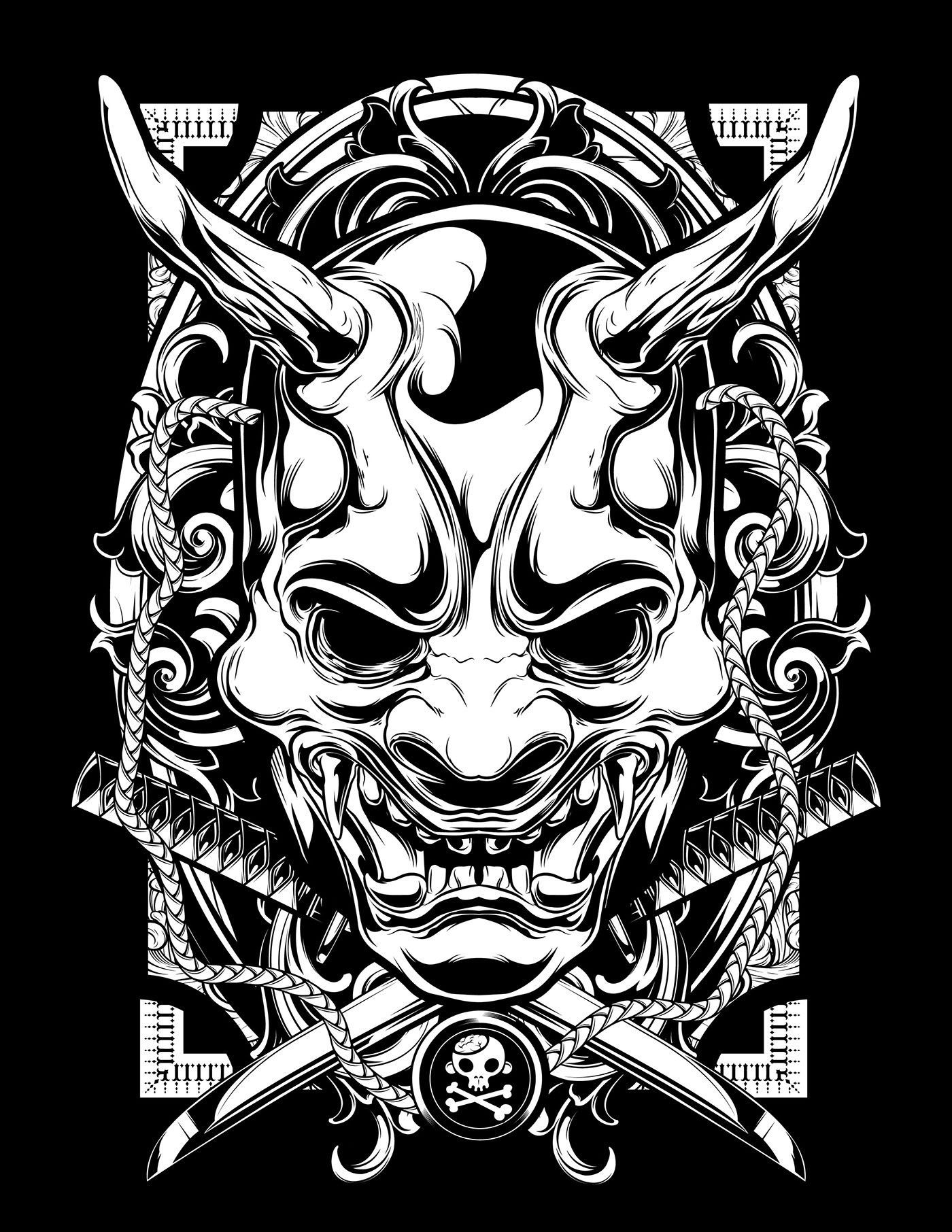 Oni Black White Wallpapers