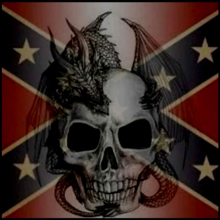 Outlaw Rebel Flag Skull Wallpapers