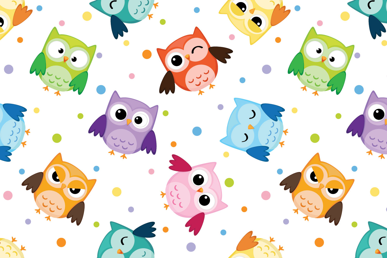 Owl Pattern Wallpapers